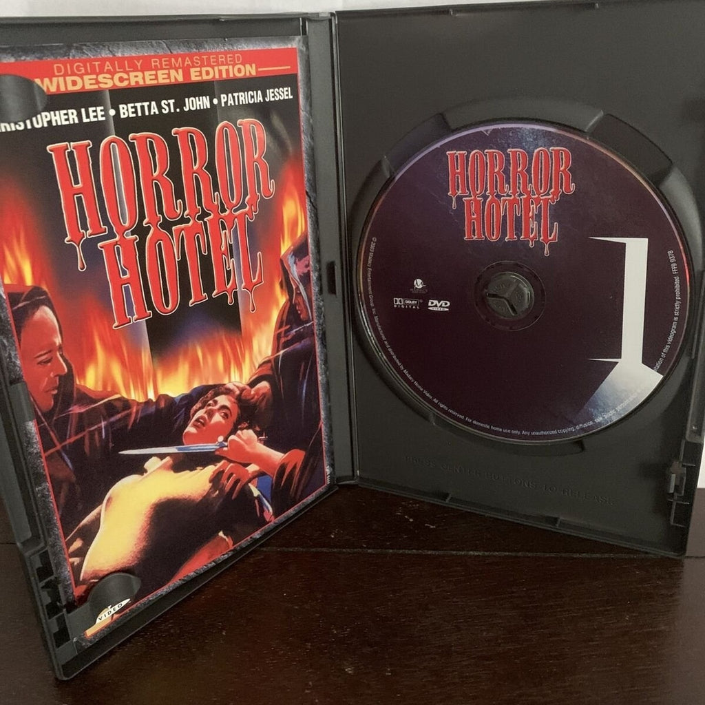 Horror Hotel DVD OOP With Insert Cult Classic Halloween Christopher Lee