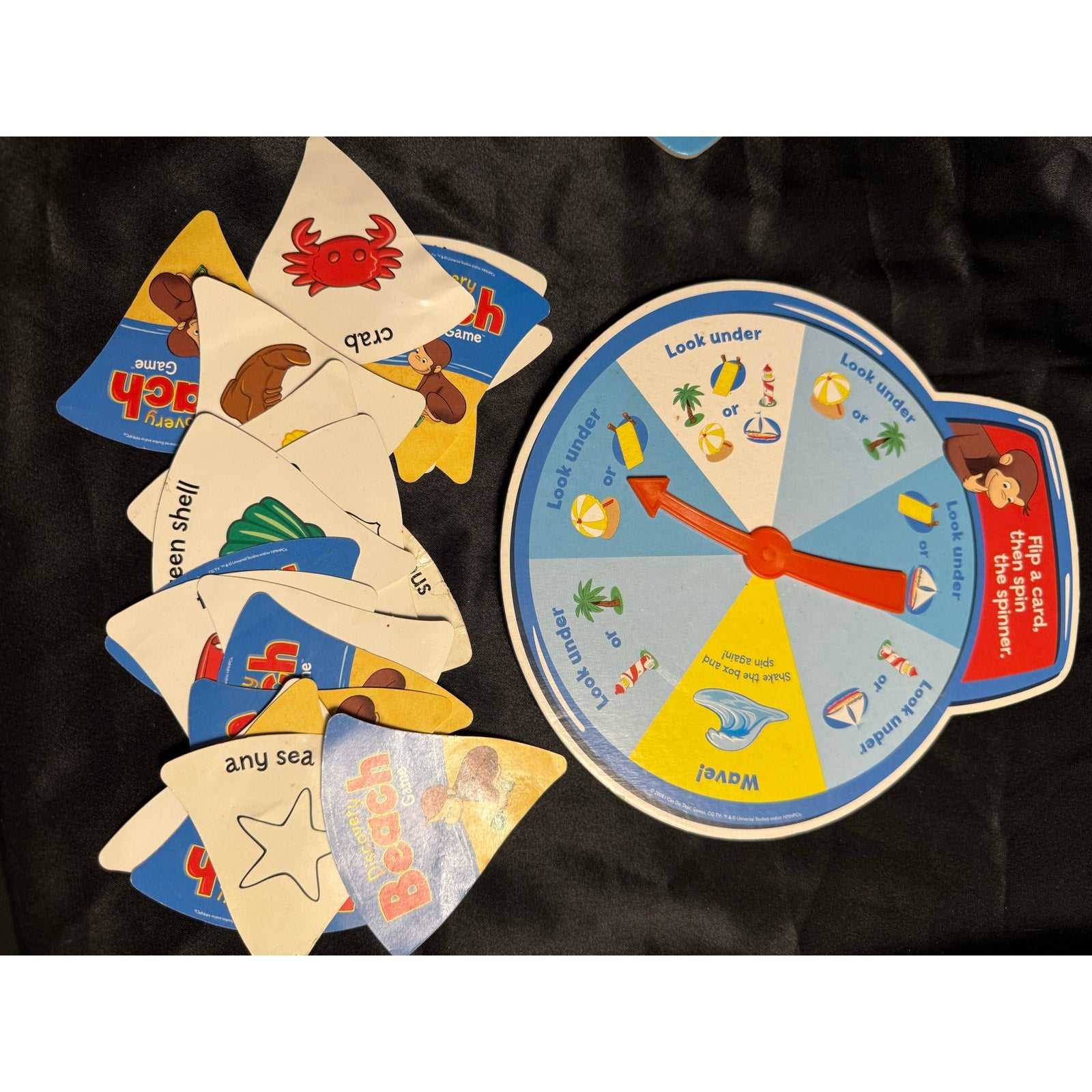 PBS Kids Curious George Discovery Beach Game 2009 3+ Board Game