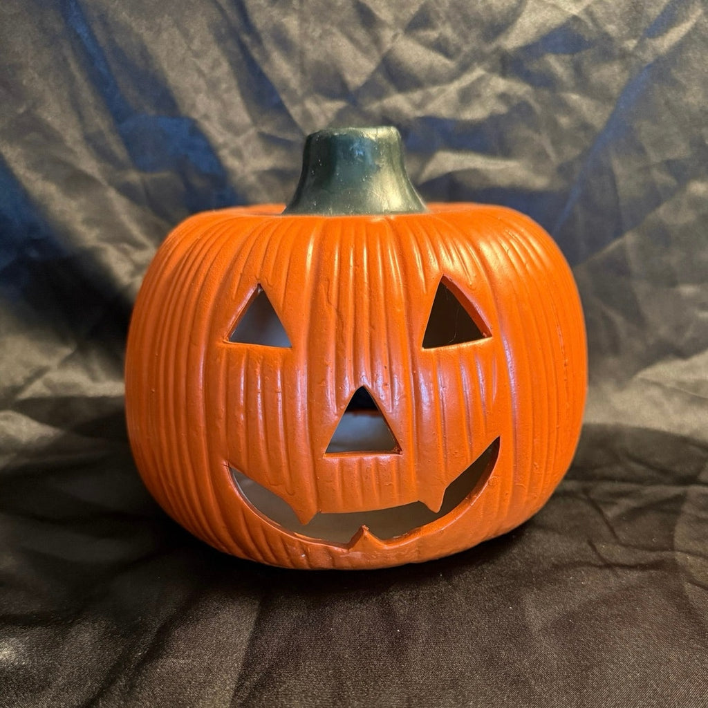 Vintage 80’s ceramic Jack-o-lantern tea light holder