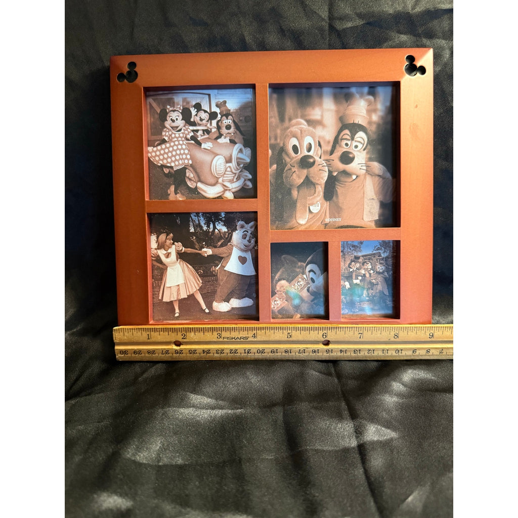 Walt Disney World Mickey Multi Square Cherry Frame Authentic 9” x 9"