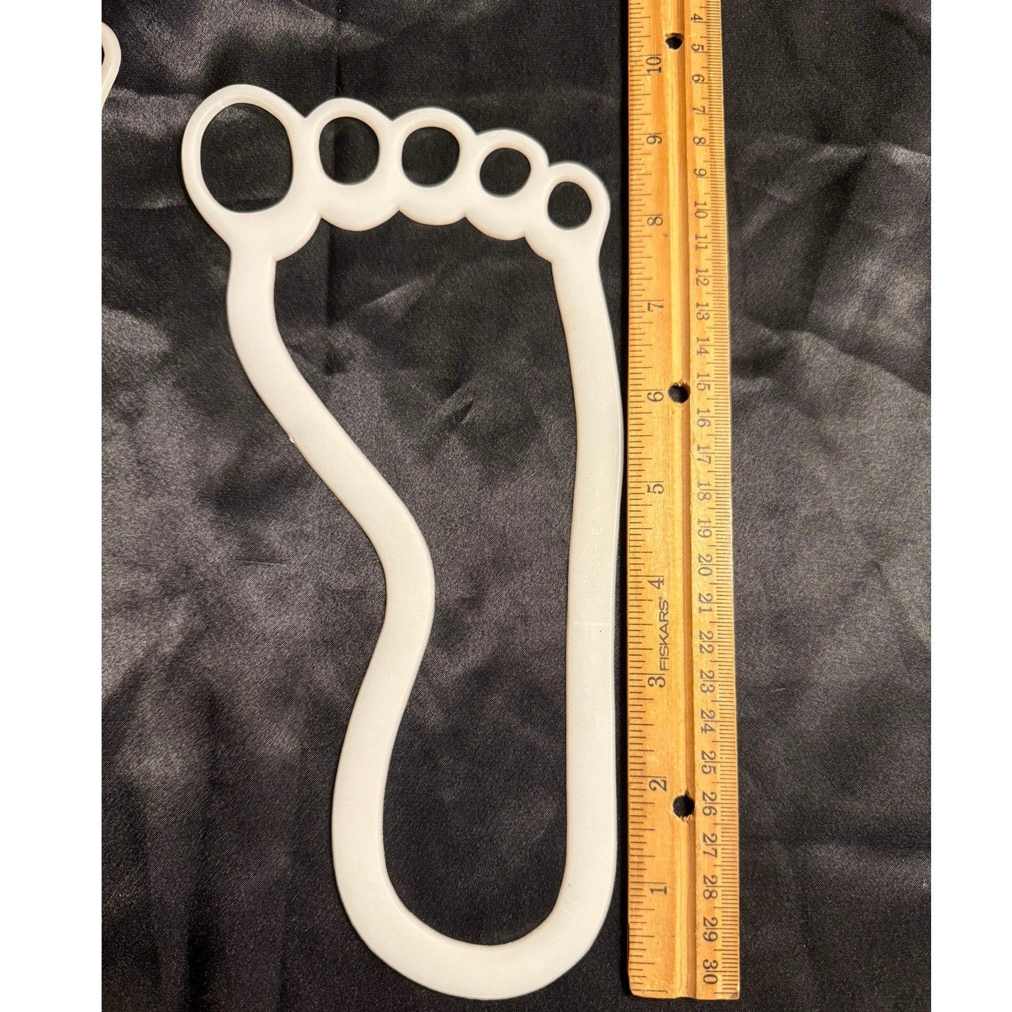 Vintage 90’s Glow in the Dark 10” plastic footprints Set of 8