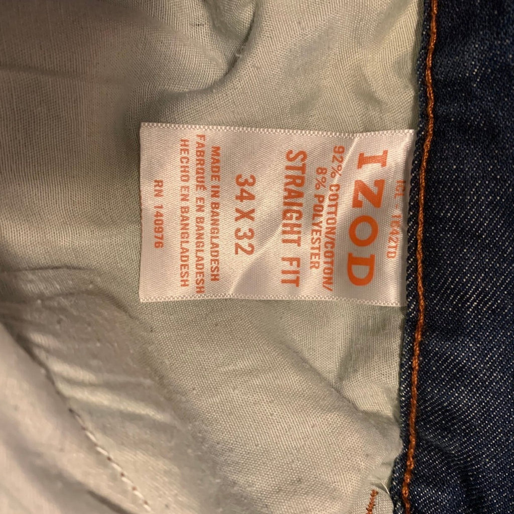 Izod Men’s Straight Fit Jeans Size 34x32