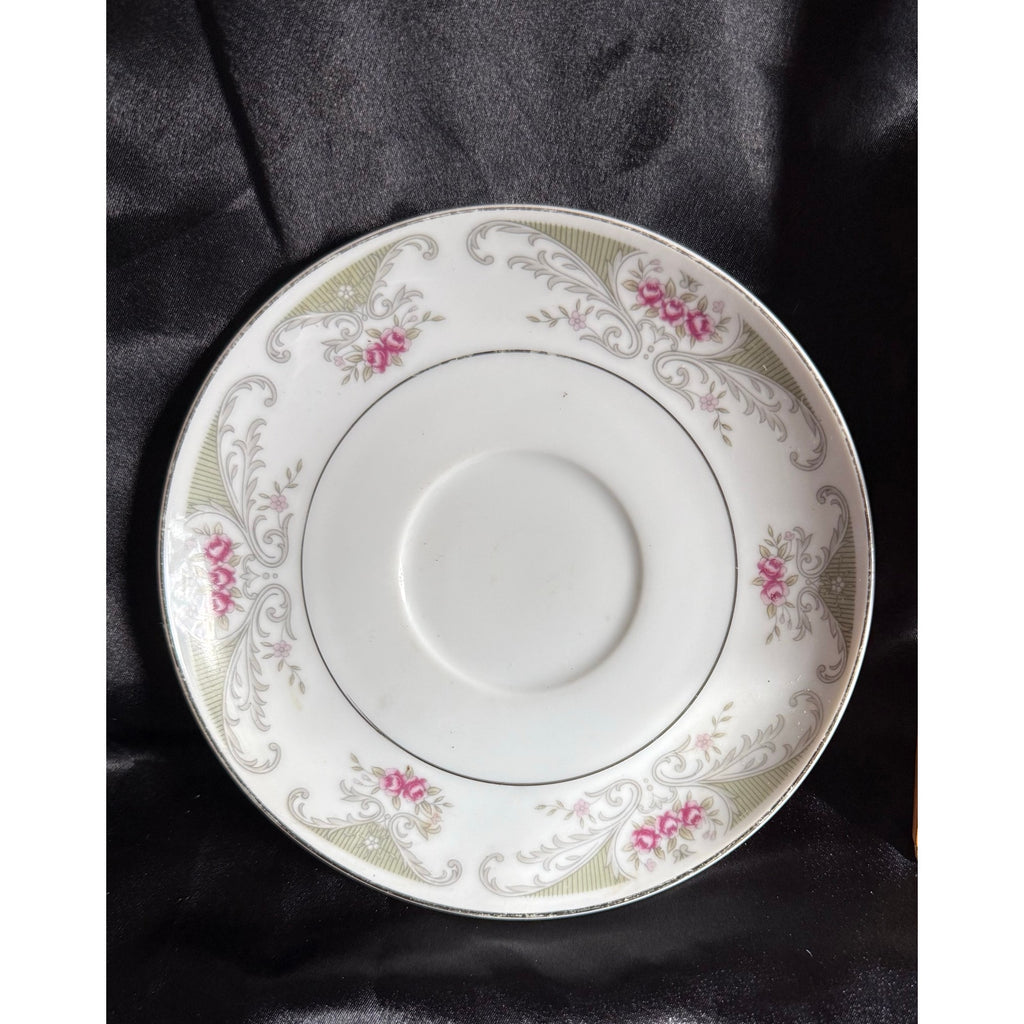 Vintage 40’s Alberon Translucent Fine China Saucer pattern #4144