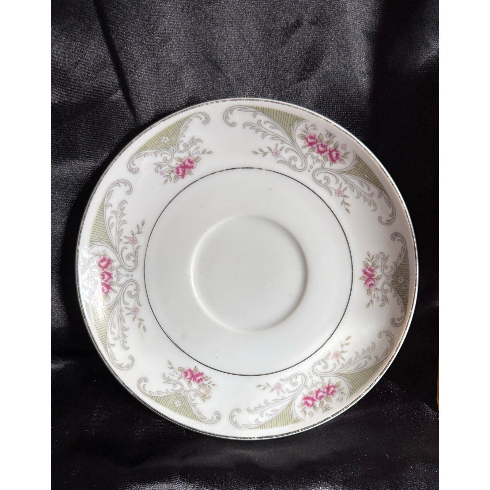 Vintage 40’s Alberon Translucent Fine China Saucer pattern #4144
