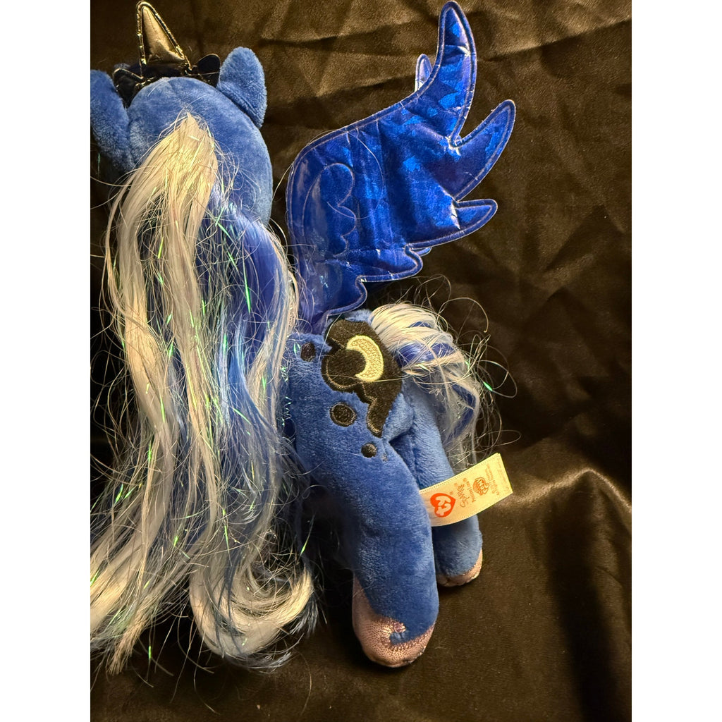 Ty Sparkle My Little Pony Princess Luna 8” Plush Stuffed Animal 2017 no swing tag