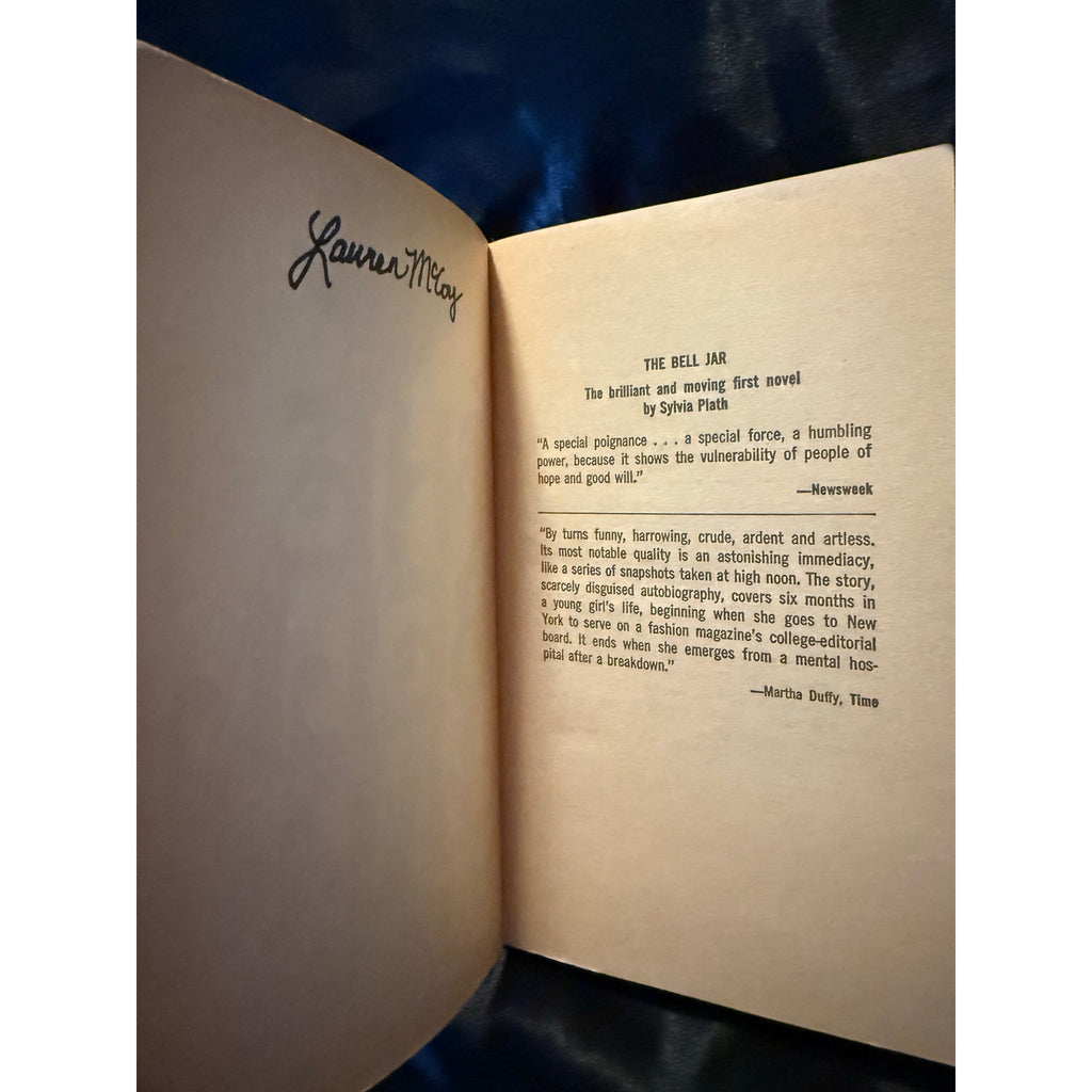 The Bell Jar Sylvia Plath Vintage 1972 edition paperback