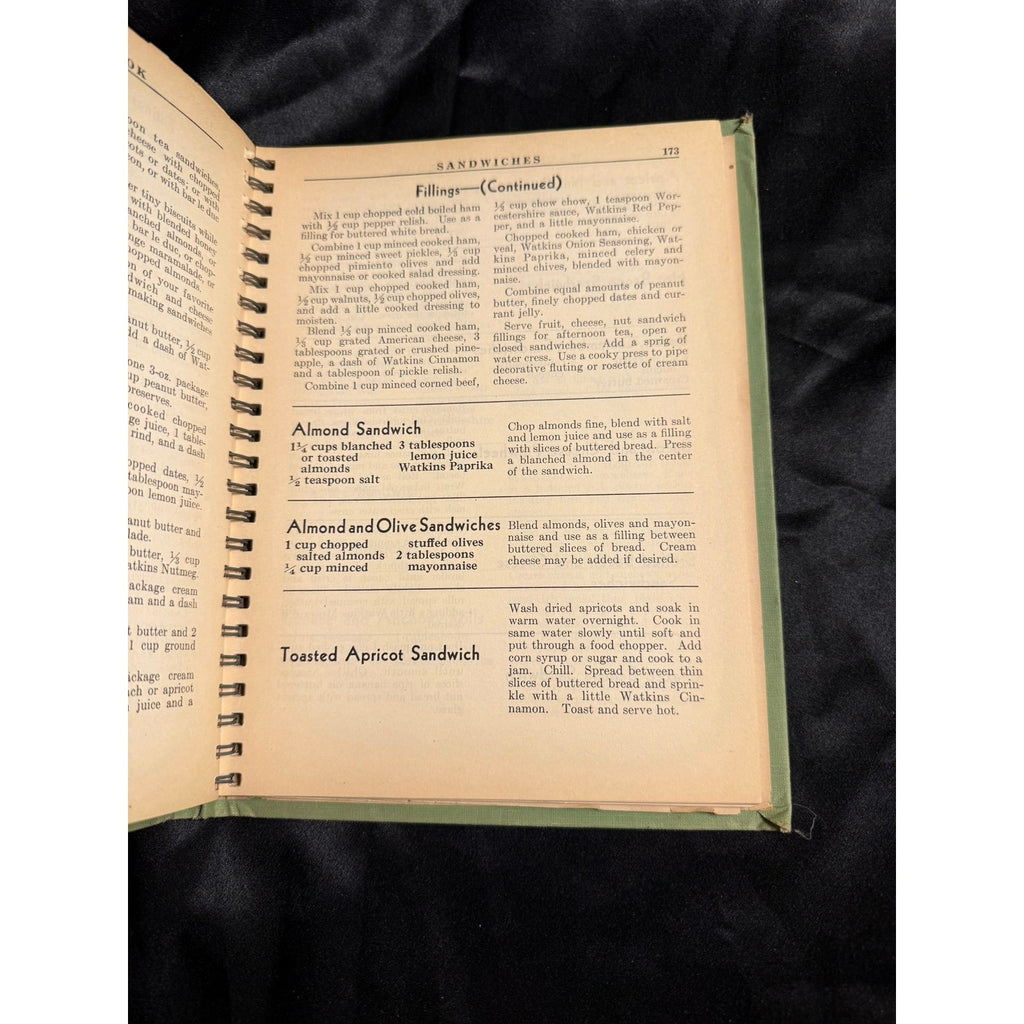 Vintage 1946 Watkins Salad Book by Elaine Allen Spiral Bound