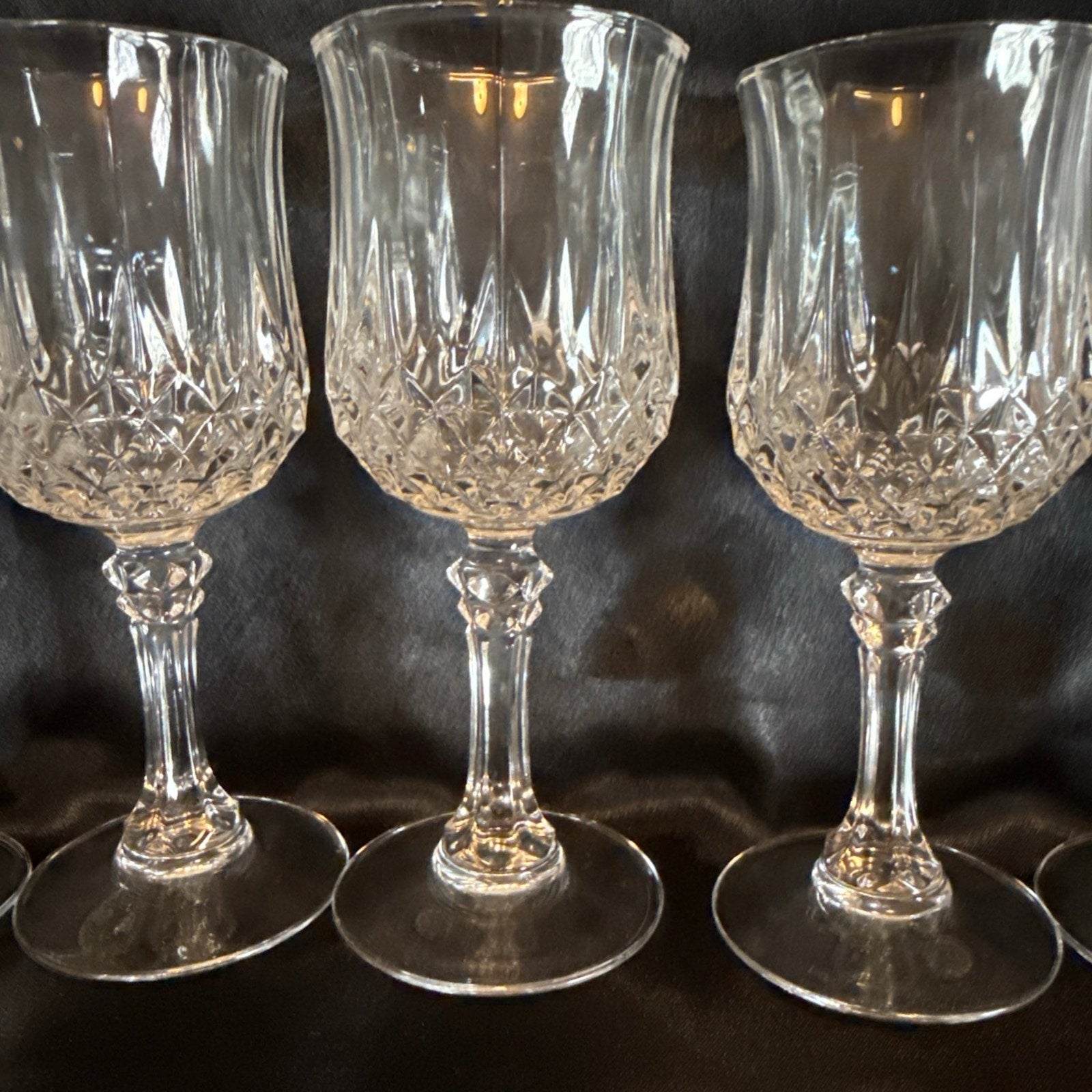 Vintage Cristal d'Arques-Durand Sherry Cordial Valency Glasses Set of 6
