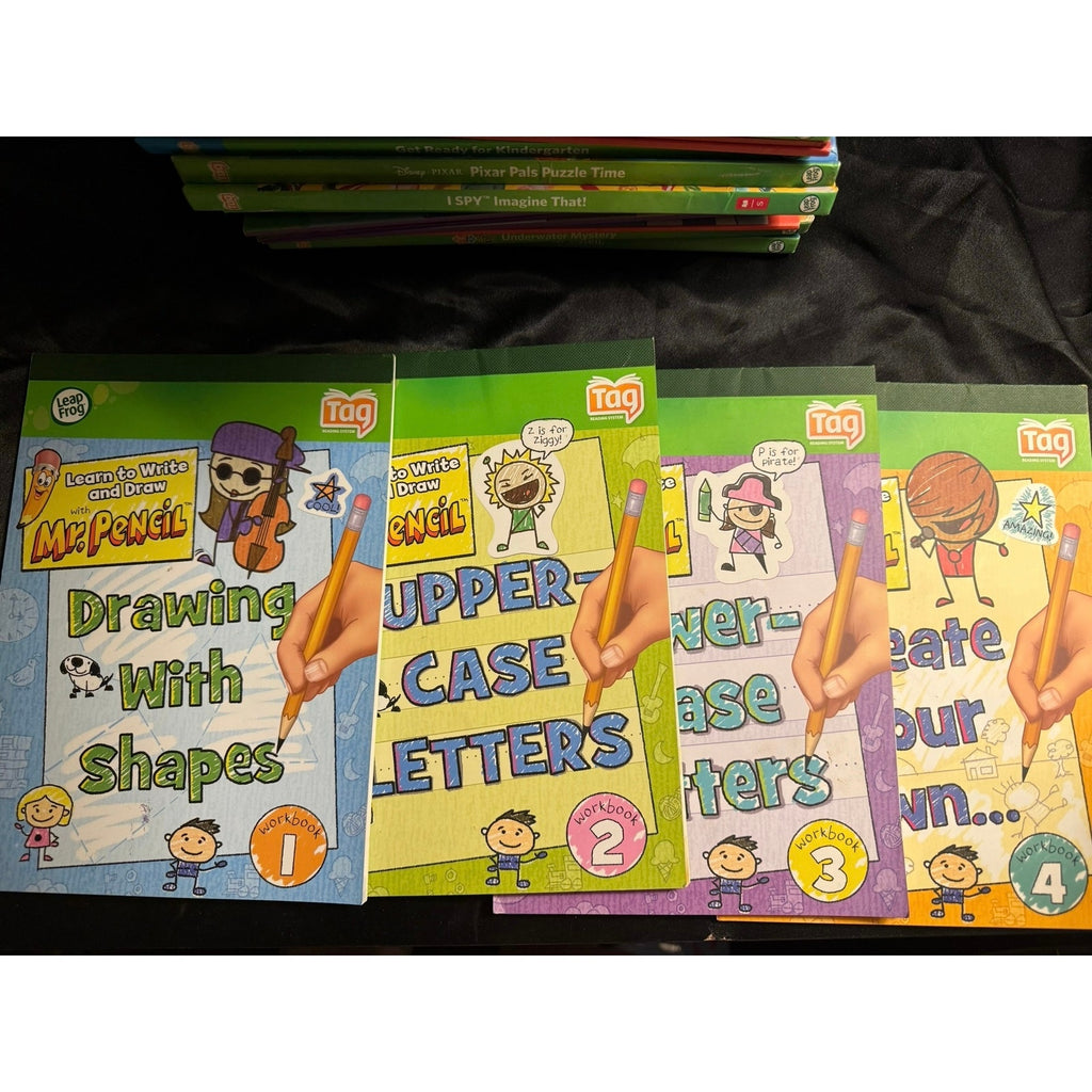 VTech Leap Frog Tag AND Leap Reader systems 39 books stickers Lot
