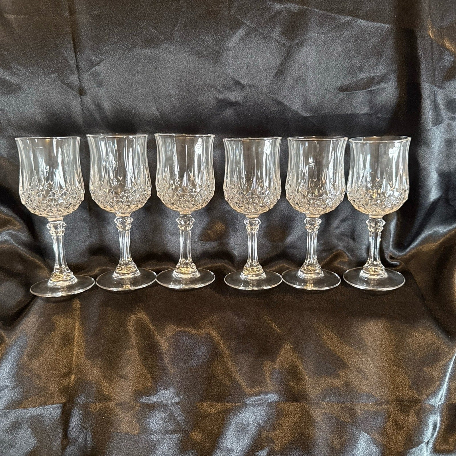 Vintage Cristal d'Arques-Durand Sherry Cordial Valency Glasses Set of 6
