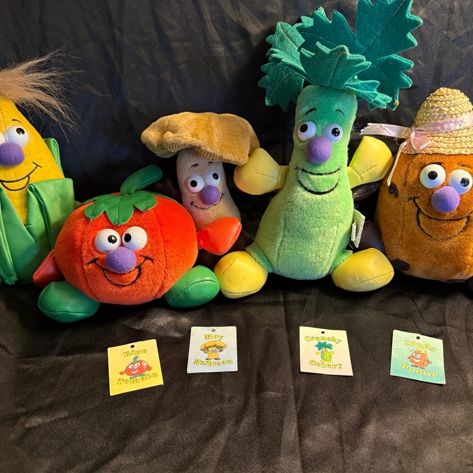 Vintage 90’s Toy Box Creations Vegetable Friends mushroom tomato
