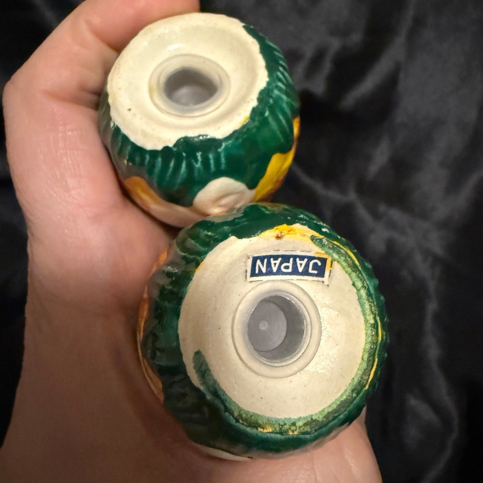 vintage 70’s ceramic Aloha Hawaii pineapple salt and pepper shakers