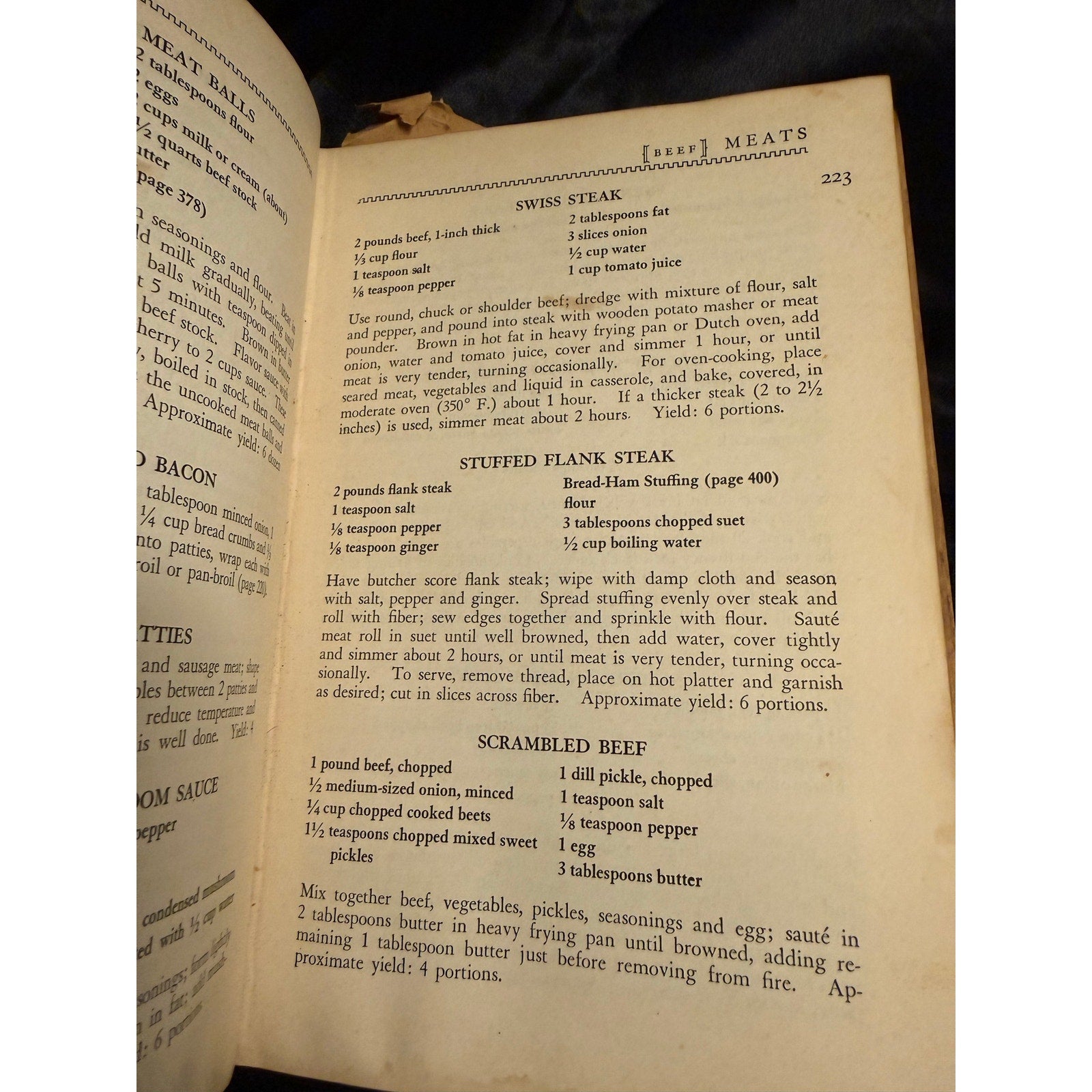 Vintage 1940’s edition of America’s Cook Book
