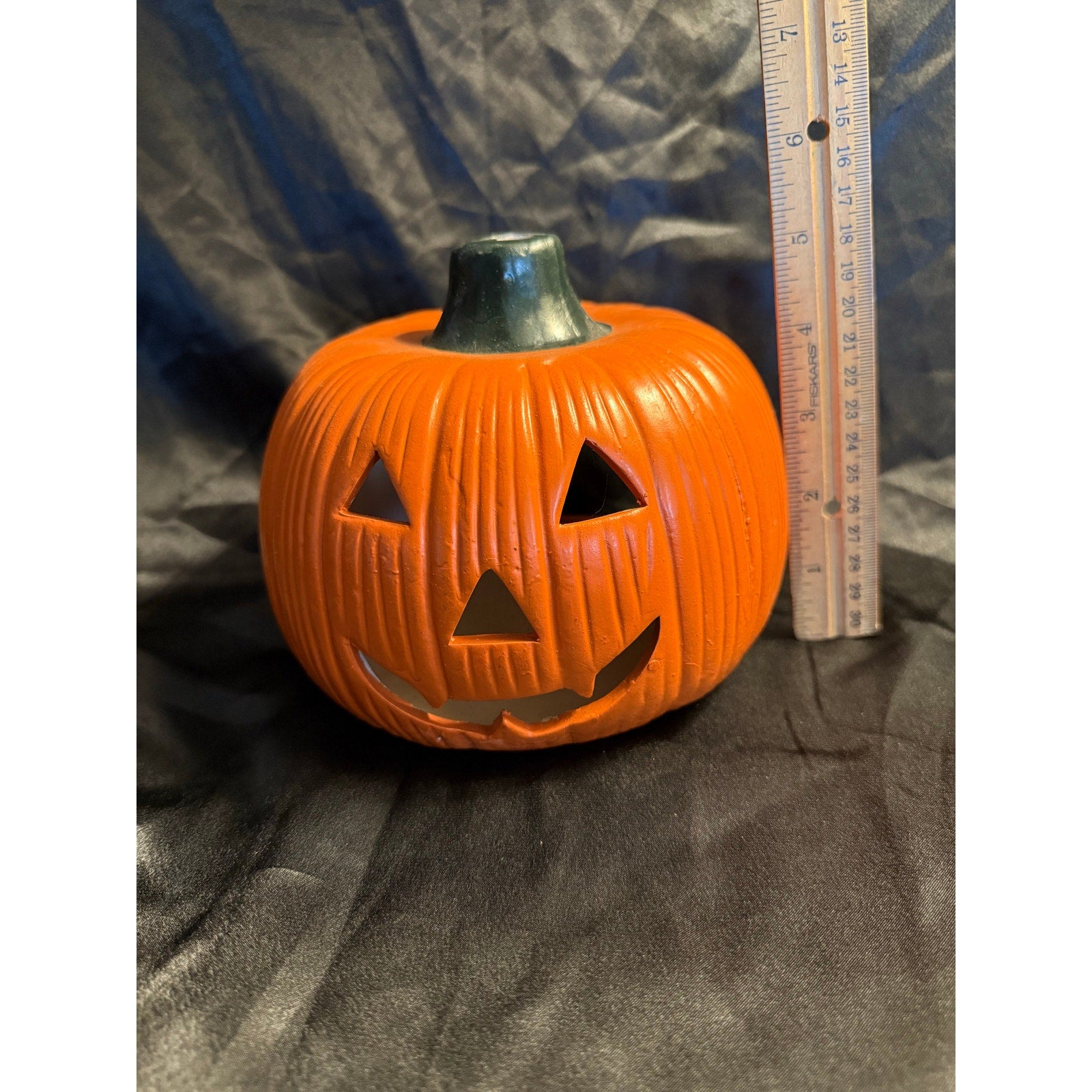 Vintage 80’s ceramic Jack-o-lantern tea light holder