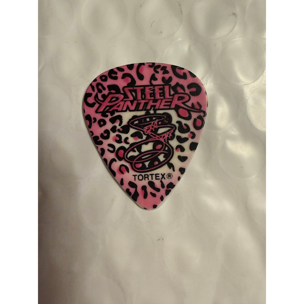 Steel Panther former Bassist Lexxi Foxx guitar pick used at Paramount Theater show, Huntington NY 2014