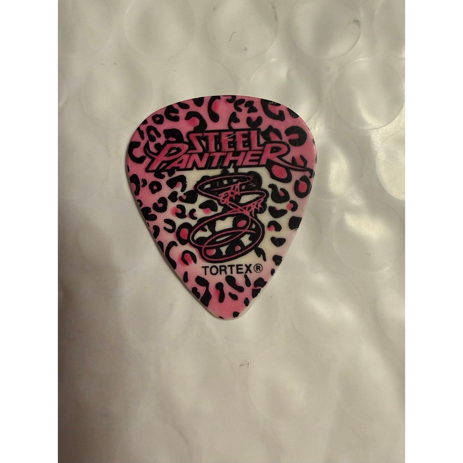 Steel Panther former Bassist Lexxi Foxx guitar pick used at Paramount Theater show, Huntington NY 2014