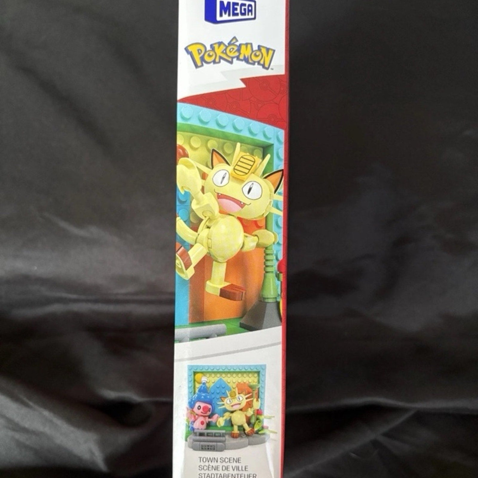 Pokémon Mega Construx TOWN SCENE  Set (139 pc HTJ03) Meowth Mime Jr