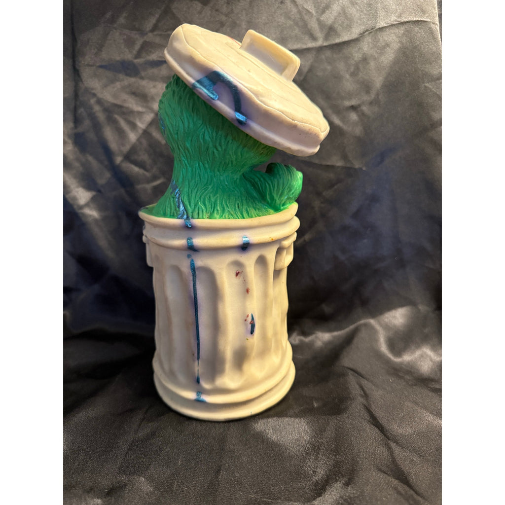 Vintage 70’s Sesame Street Oscar the Grouch Coin Bank 10”