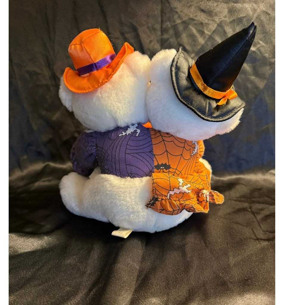 Unique Vintage Halloween Two-headed Teddy Bear 10”