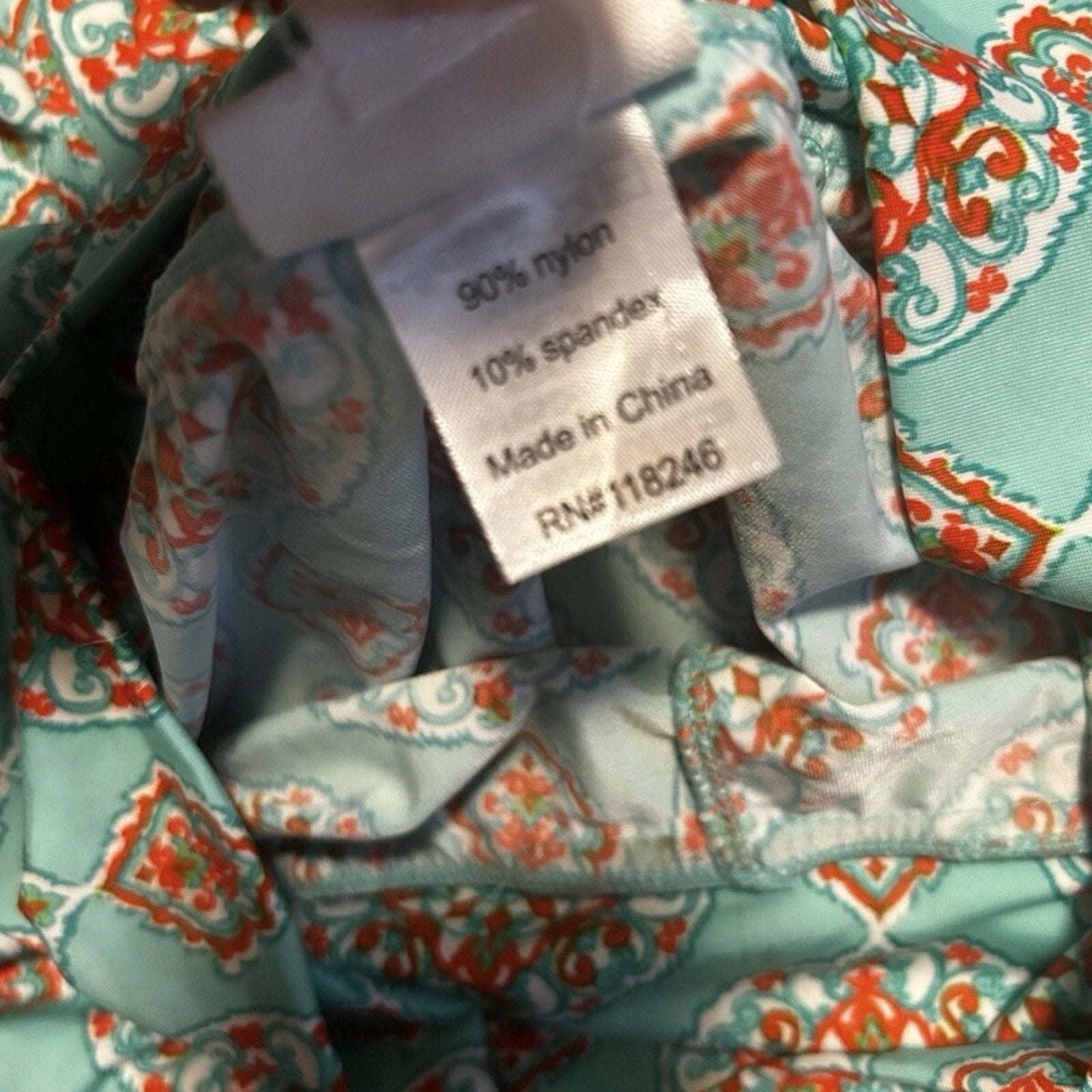 Cabana Life UPF 50+ Sun Protective Palazzo Pants Maldives Pattern Size M