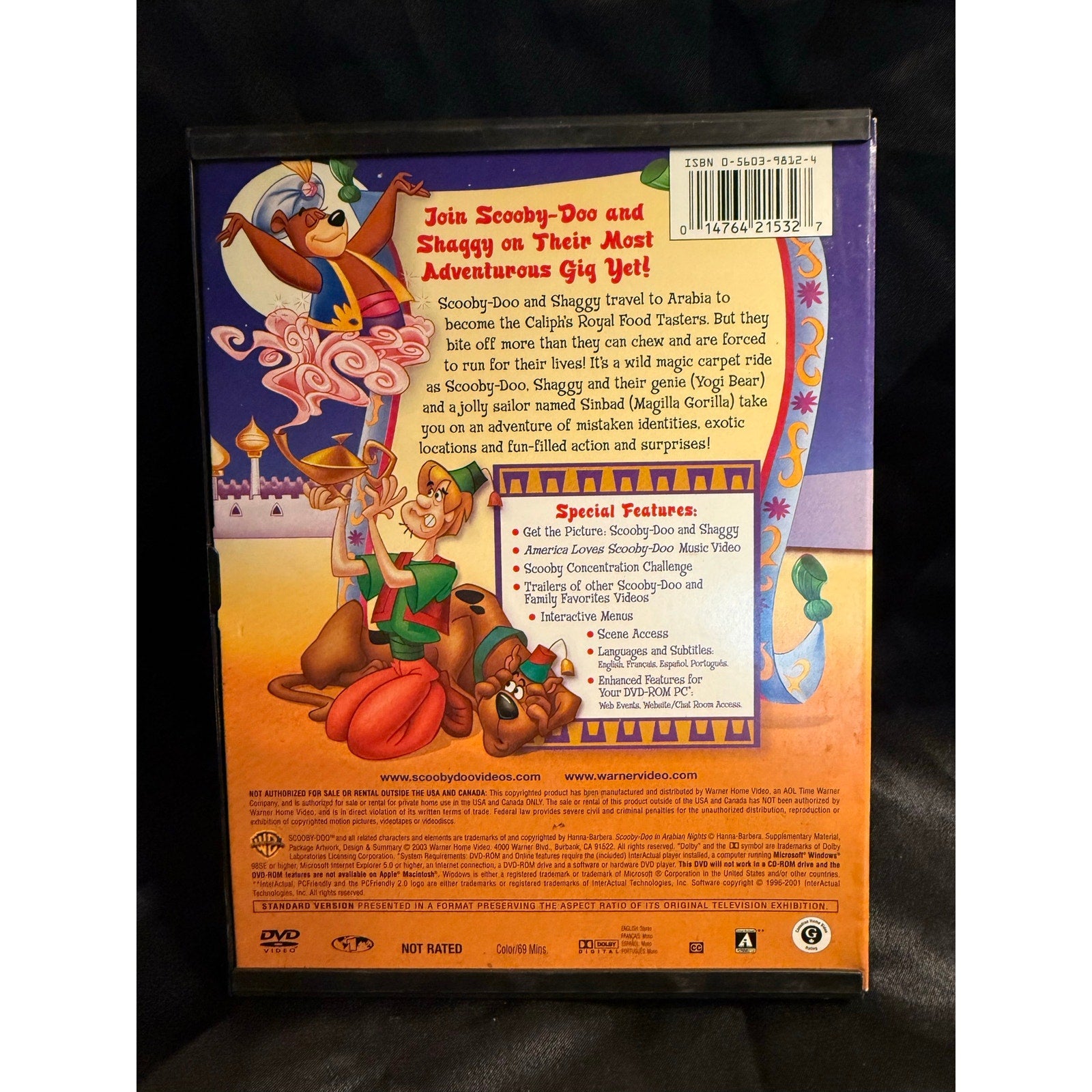 Scooby-Doo in Arabian Nights DVD Hanna-Barbera Yogi Bear Boo boo