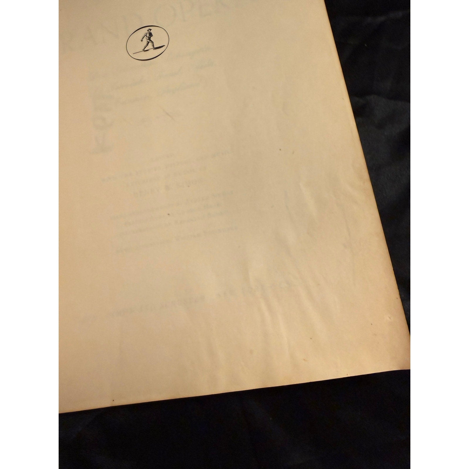 A Treasury of Grand Opera Vintage 1946 PAPERBACK EDITION
