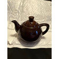 Vintage Ming Tea Co. Brown Small Glazed Teapot With Locking Lid