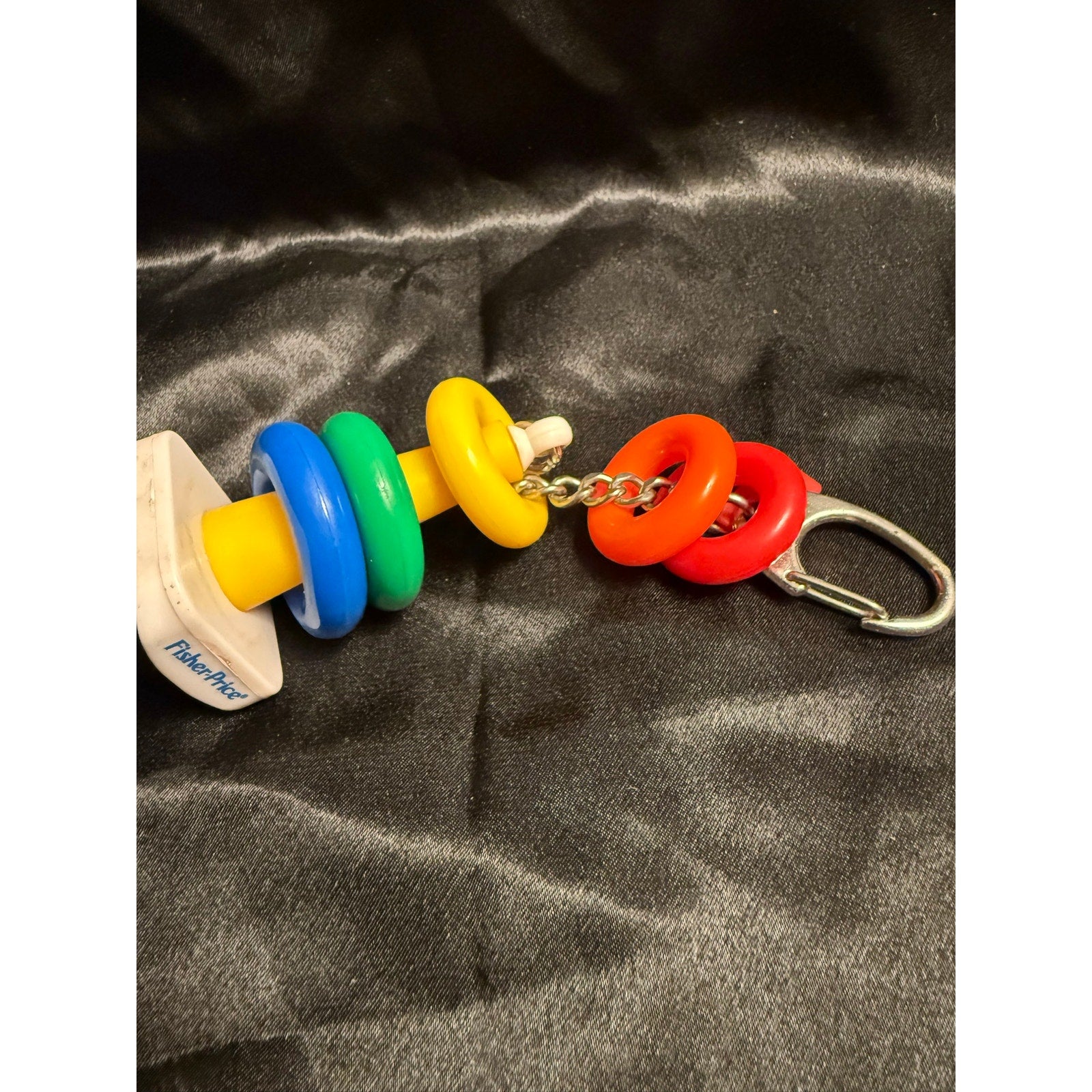 Vintage 2001 Fisher Price Rock a Stack Basic Fun Keychain