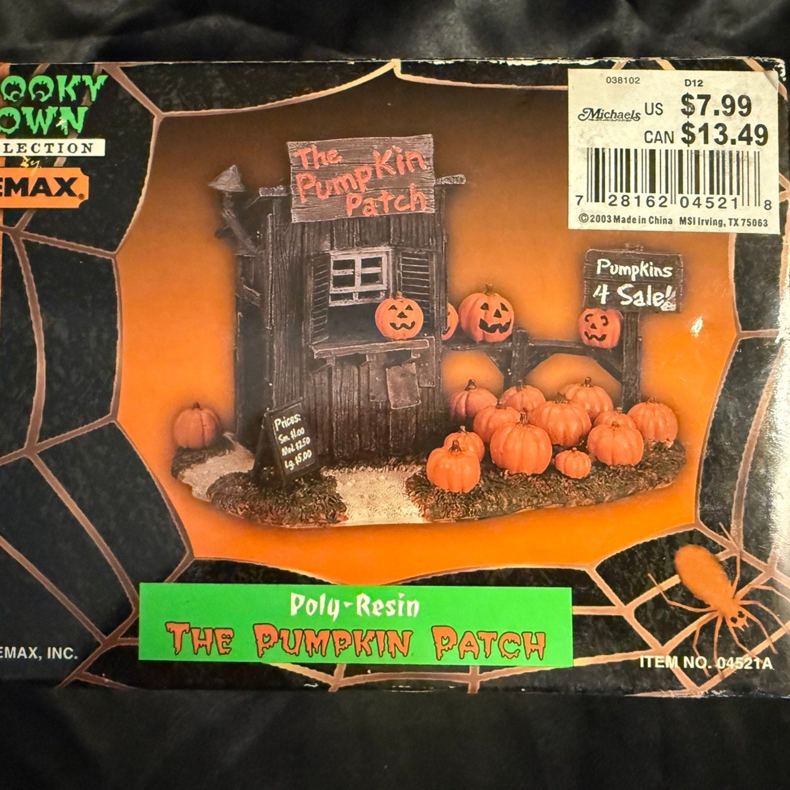 Vintage 2003 LEMAX Spooky Town Collection ‘The Pumpkin Patch’ Halloween NIB