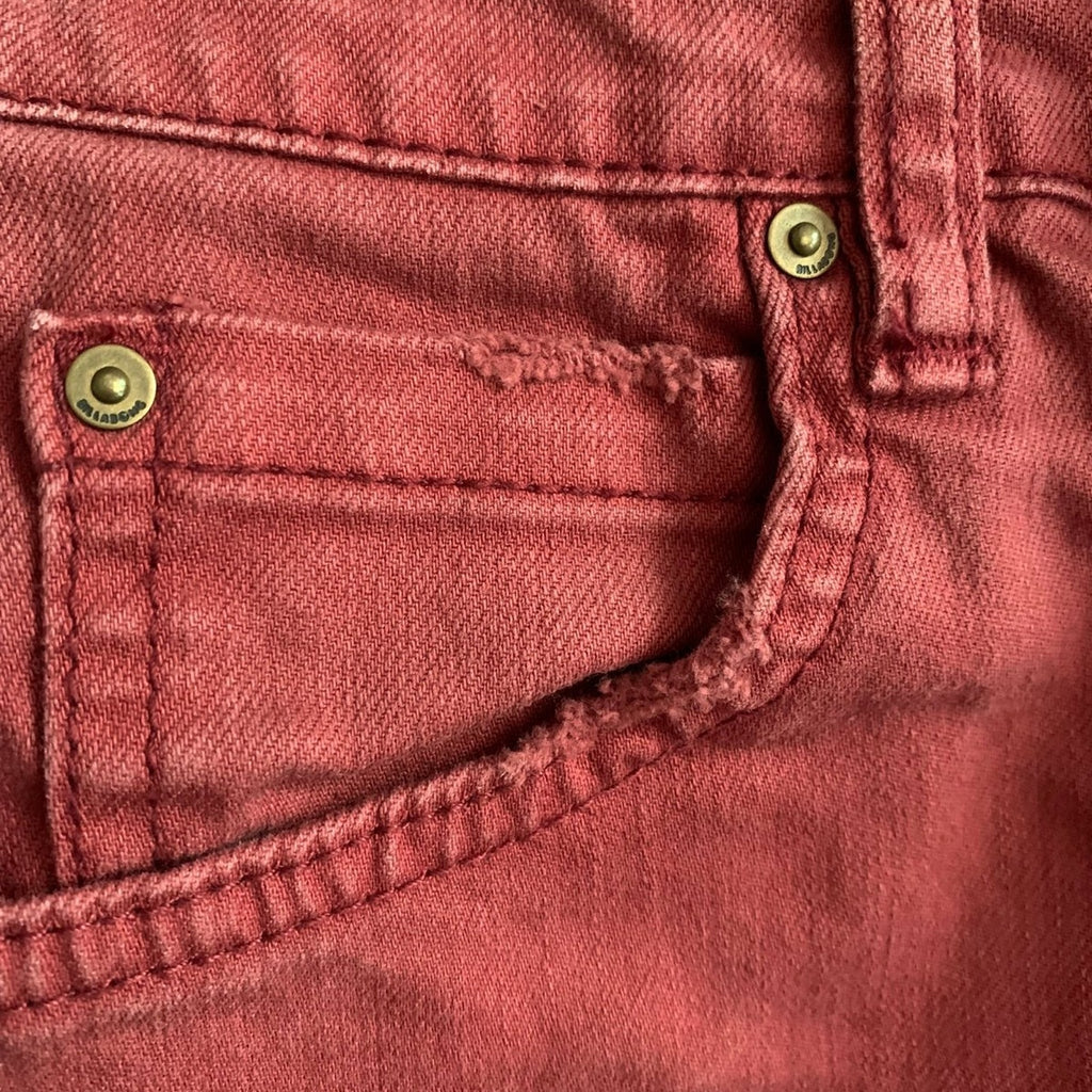 Billabong Women’s Jeans Size 26 Burnt Red Color
