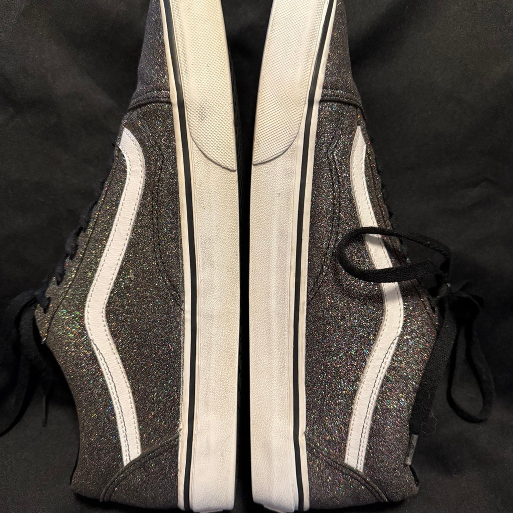 Vans Off The Wall Old Skool Skateboard Rainbow Glitter Sneakers Men’s 13
