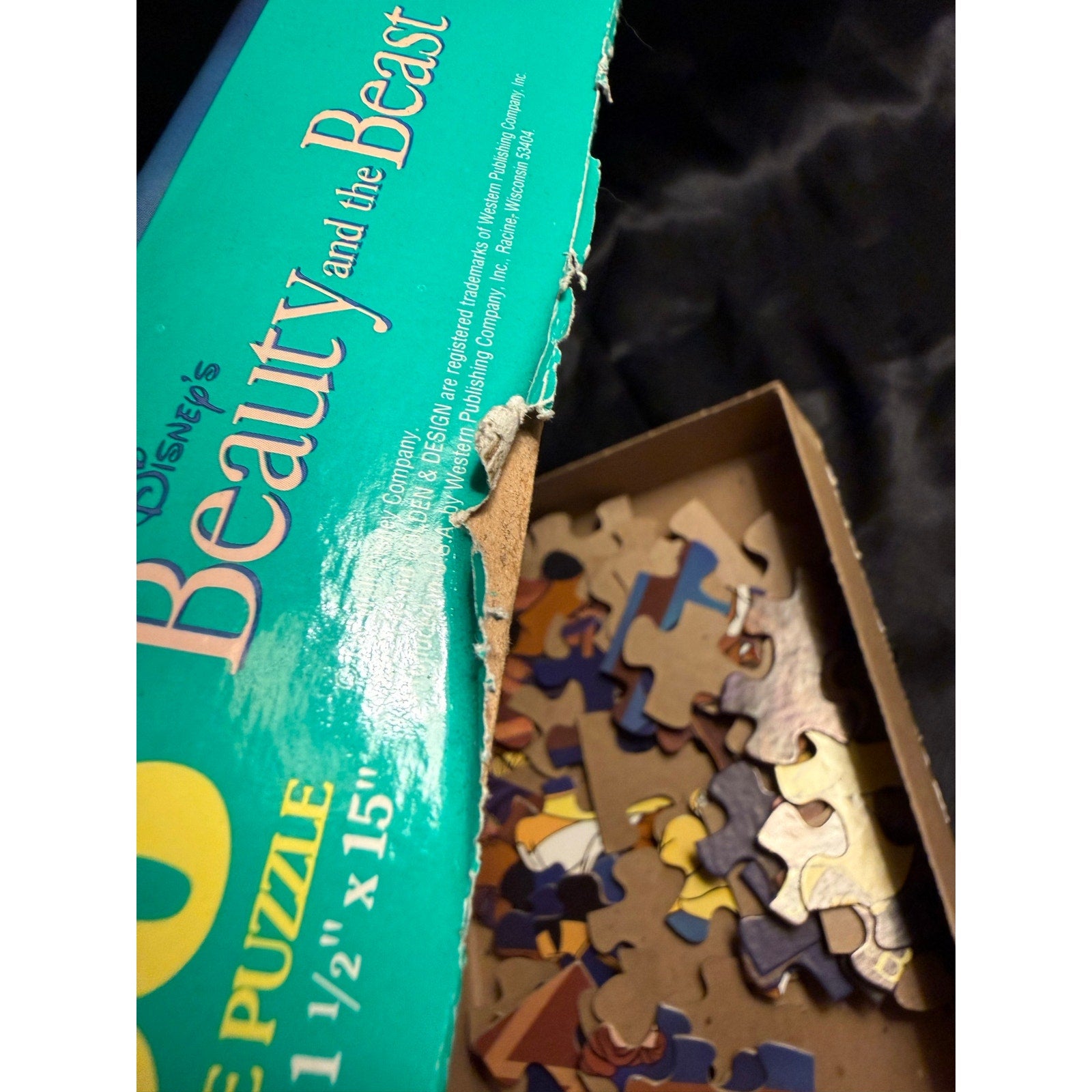 Vintage 1991 Golden 63-piece puzzle Disney Beauty and the Beast complete