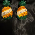 vintage 70’s ceramic Aloha Hawaii pineapple salt and pepper shakers