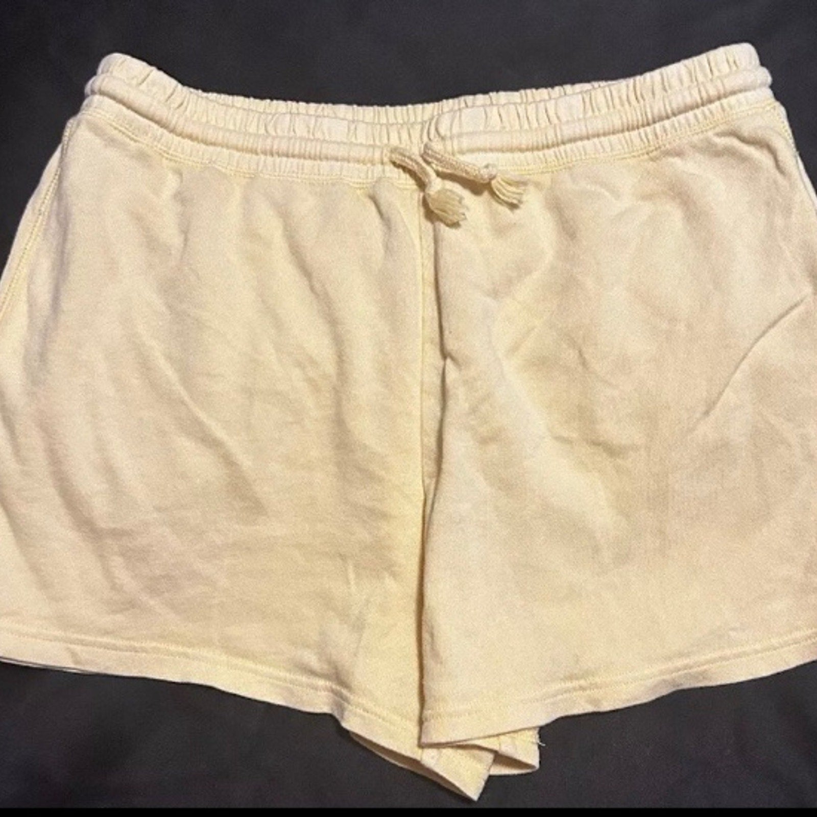 J CREW Extra Soft Drawstring Shorts Women’s Size XS Yellow
