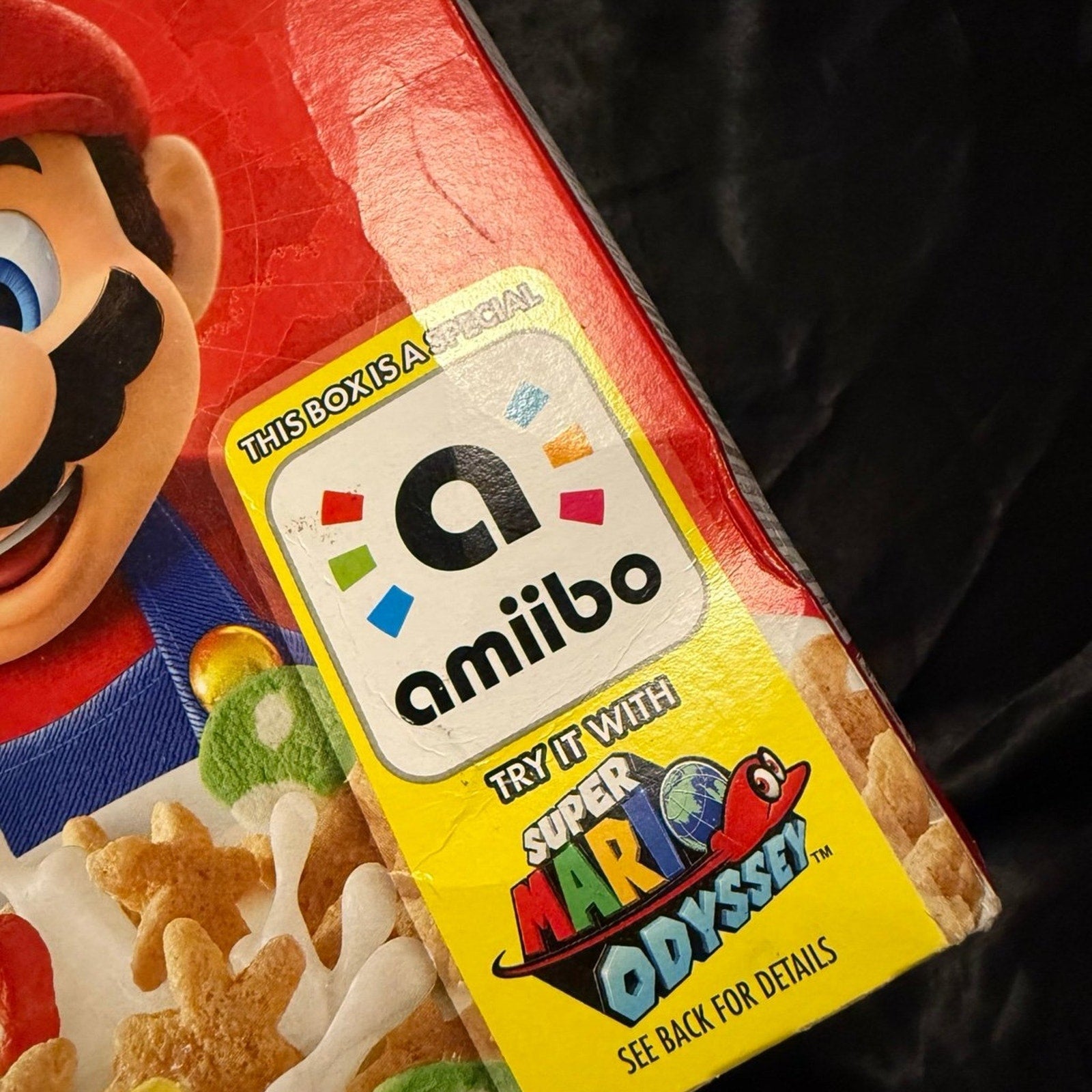 Kellogg’s Super Mario Cereal amiibo promotion for Odyssey New Sealed