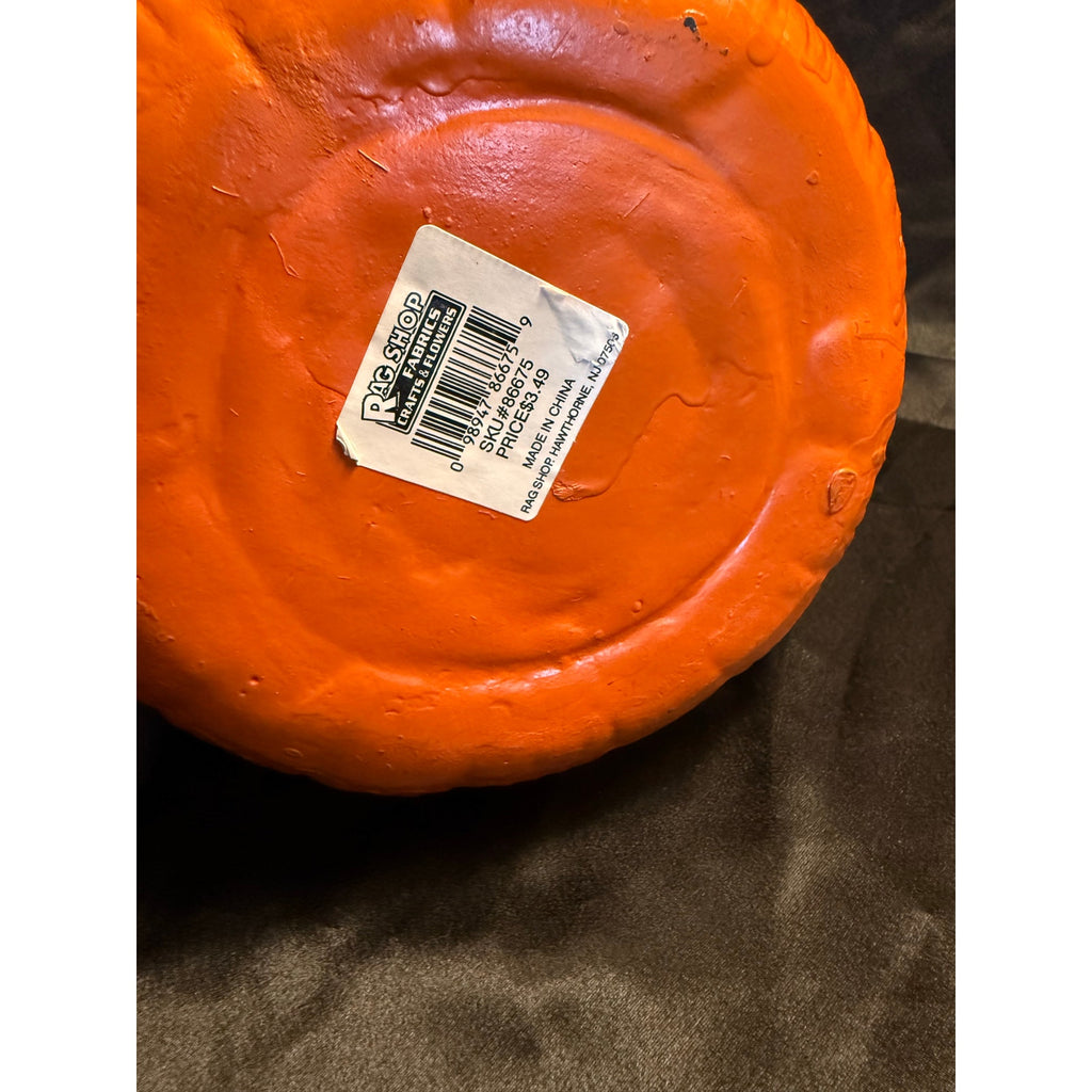 Vintage 80’s ceramic Jack-o-lantern tea light holder