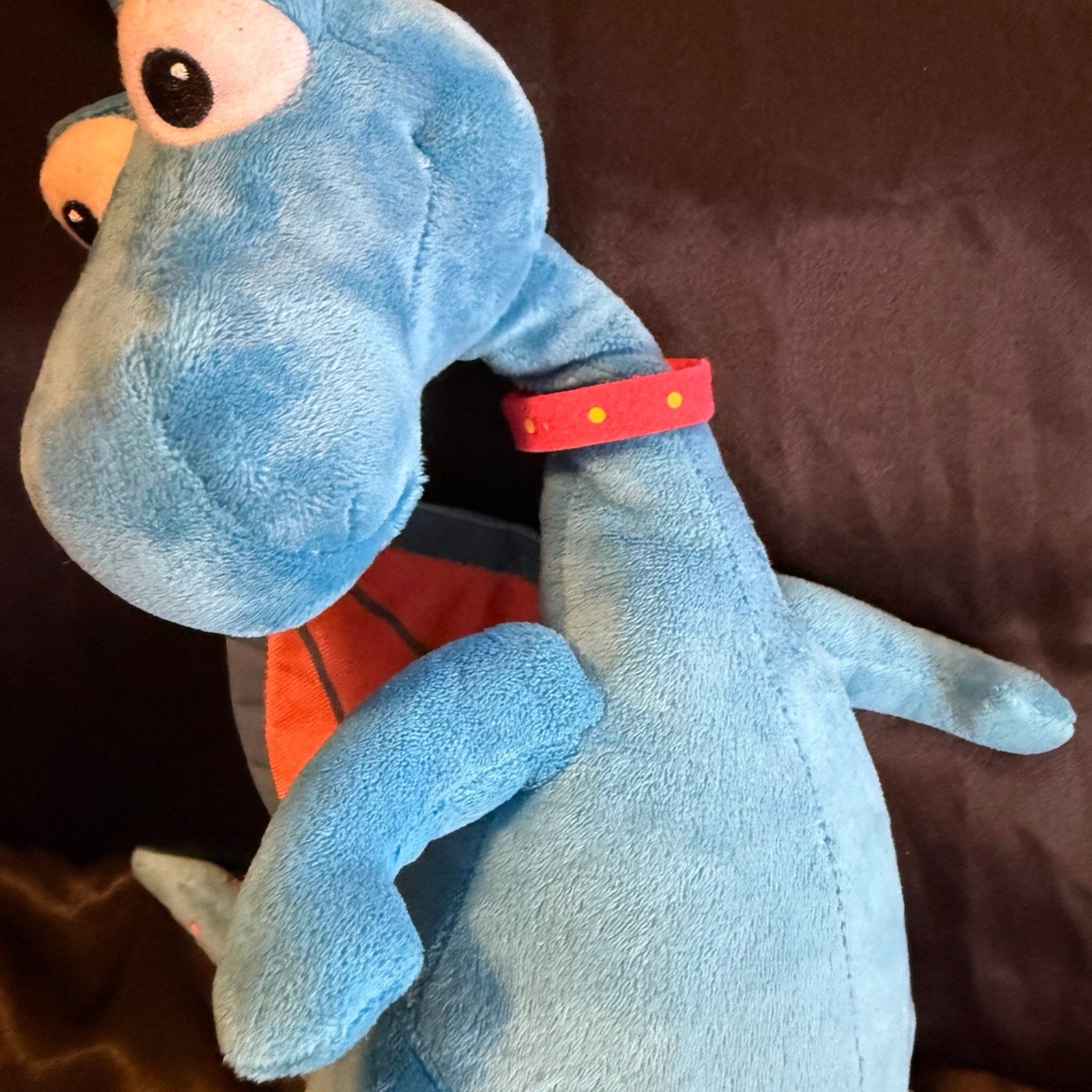 DISNEY STORE Doc McStuffins STUFFY THE BLUE DRAGON 15” TALKING PLUSH TOY -Tested