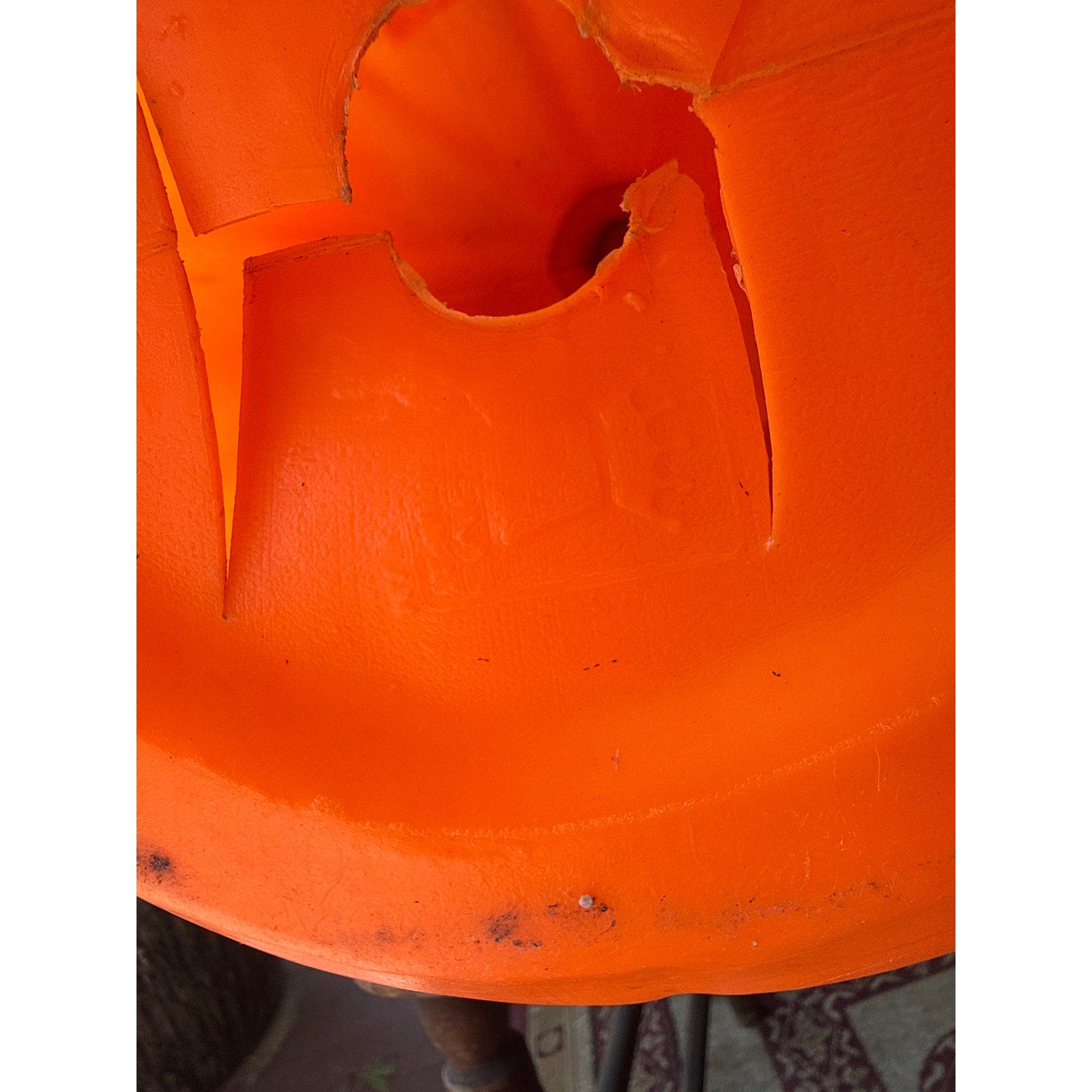 Vintage 80’s Empire Plastic Blow Mold Pumpkin Halloween Jack-o-Lantern 23”