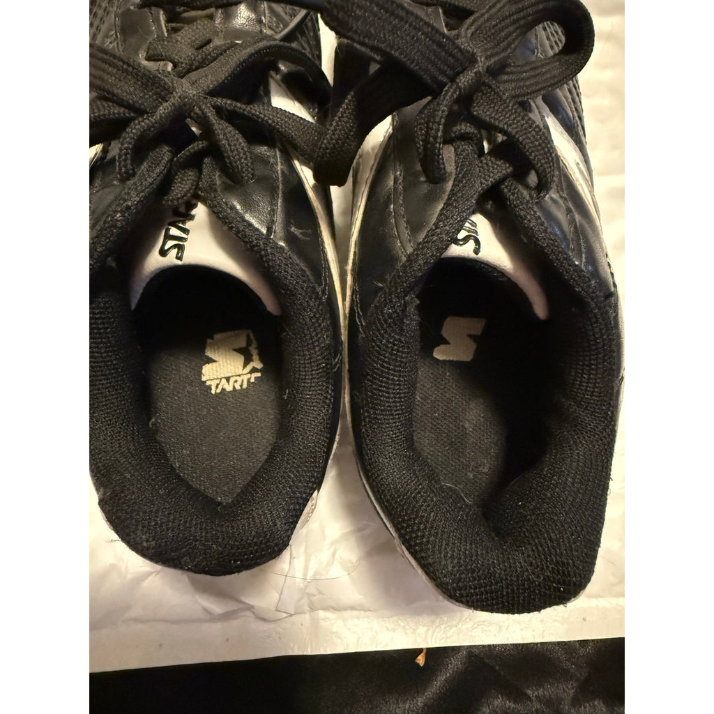 STARTER YOUTH UNISEX SIZE 13 SOCCER CLEATS BLACK AND WHITE PRE-OWNED VGC