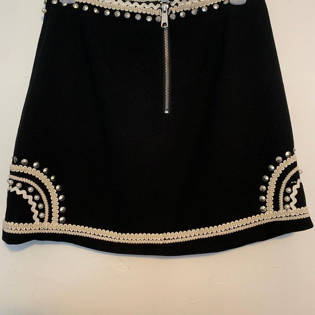 Nasty Gal Metallic Studded Mini Size S