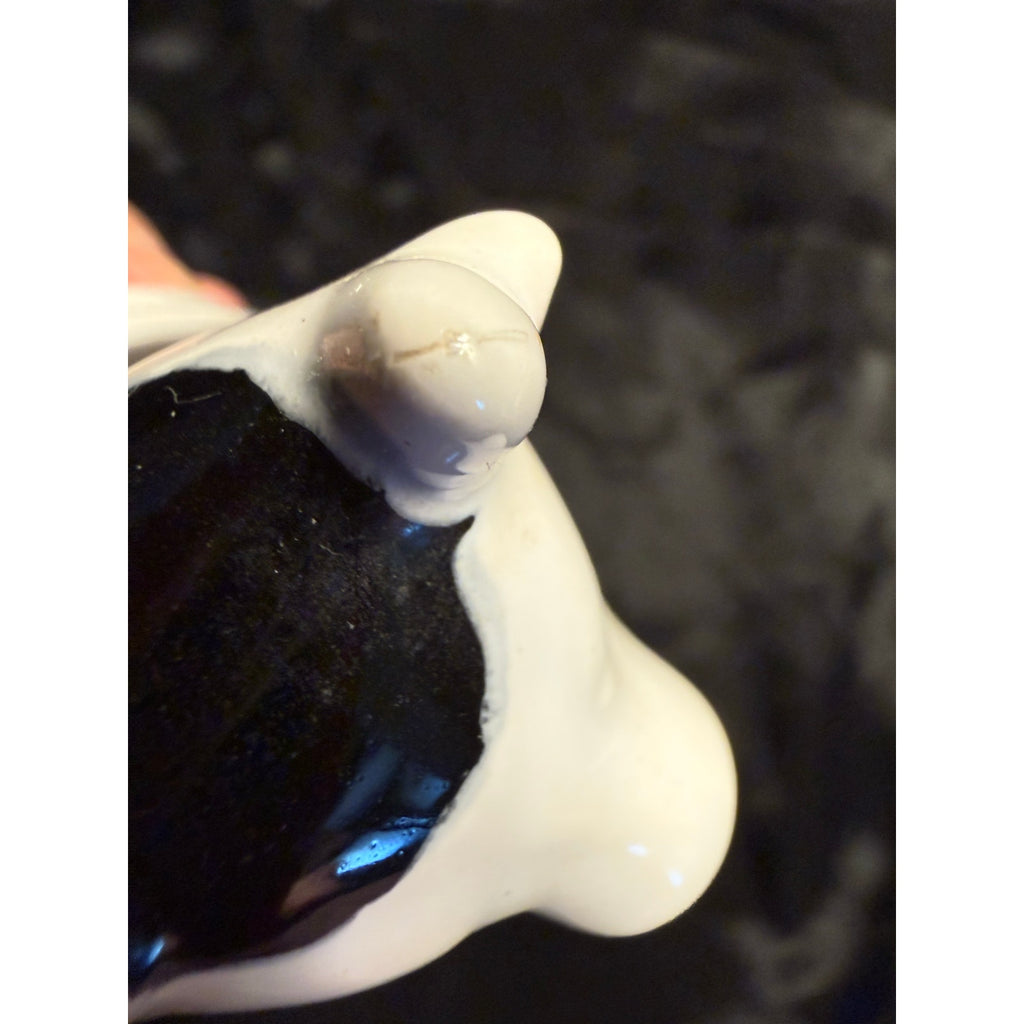 Vintage 60’s small, 6” hand painted cow pitcher by Frutuoso of Portugal