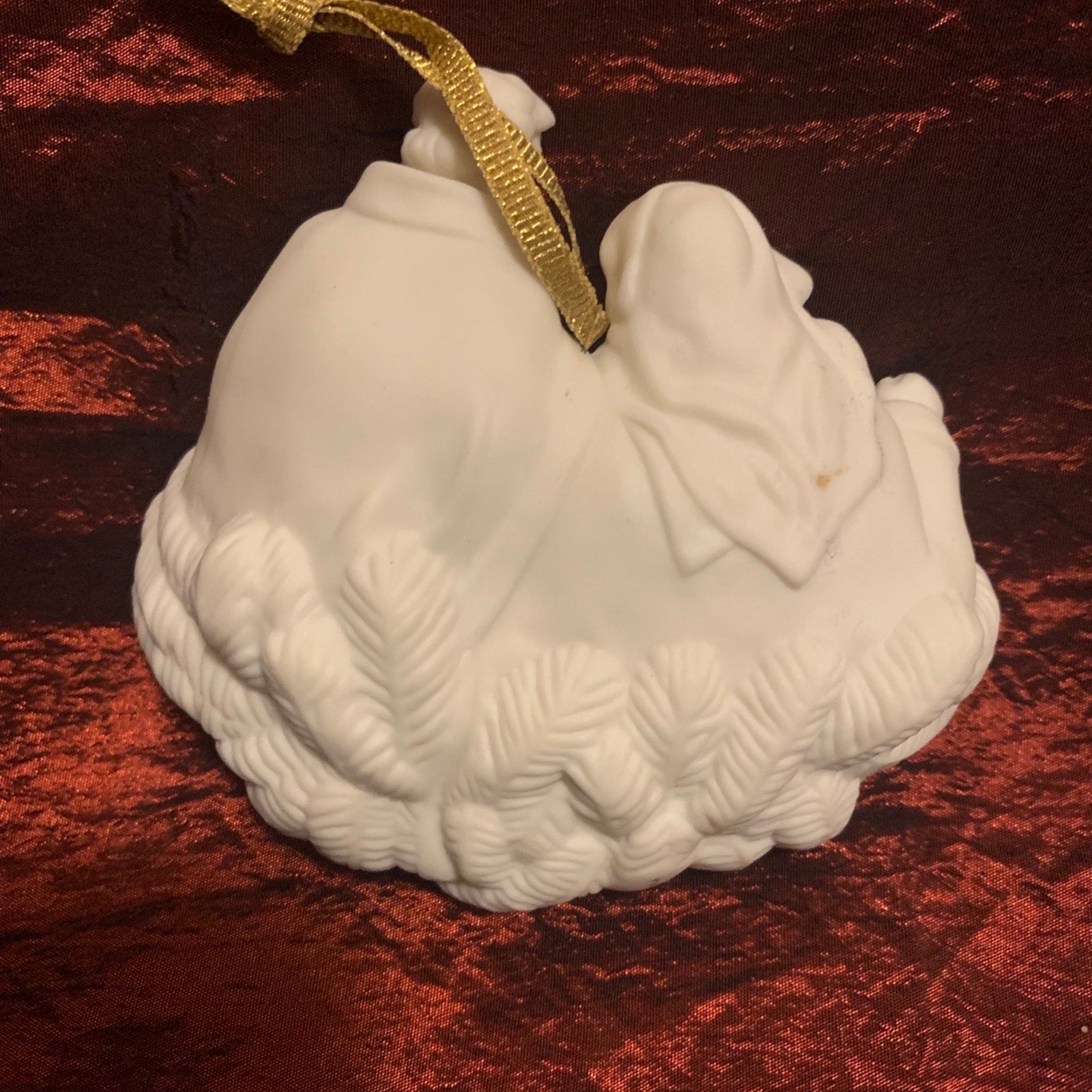 HALLMARK KEEPSAKE PORCELAIN ORNAMENT 2001 MARY AND JOSEPH