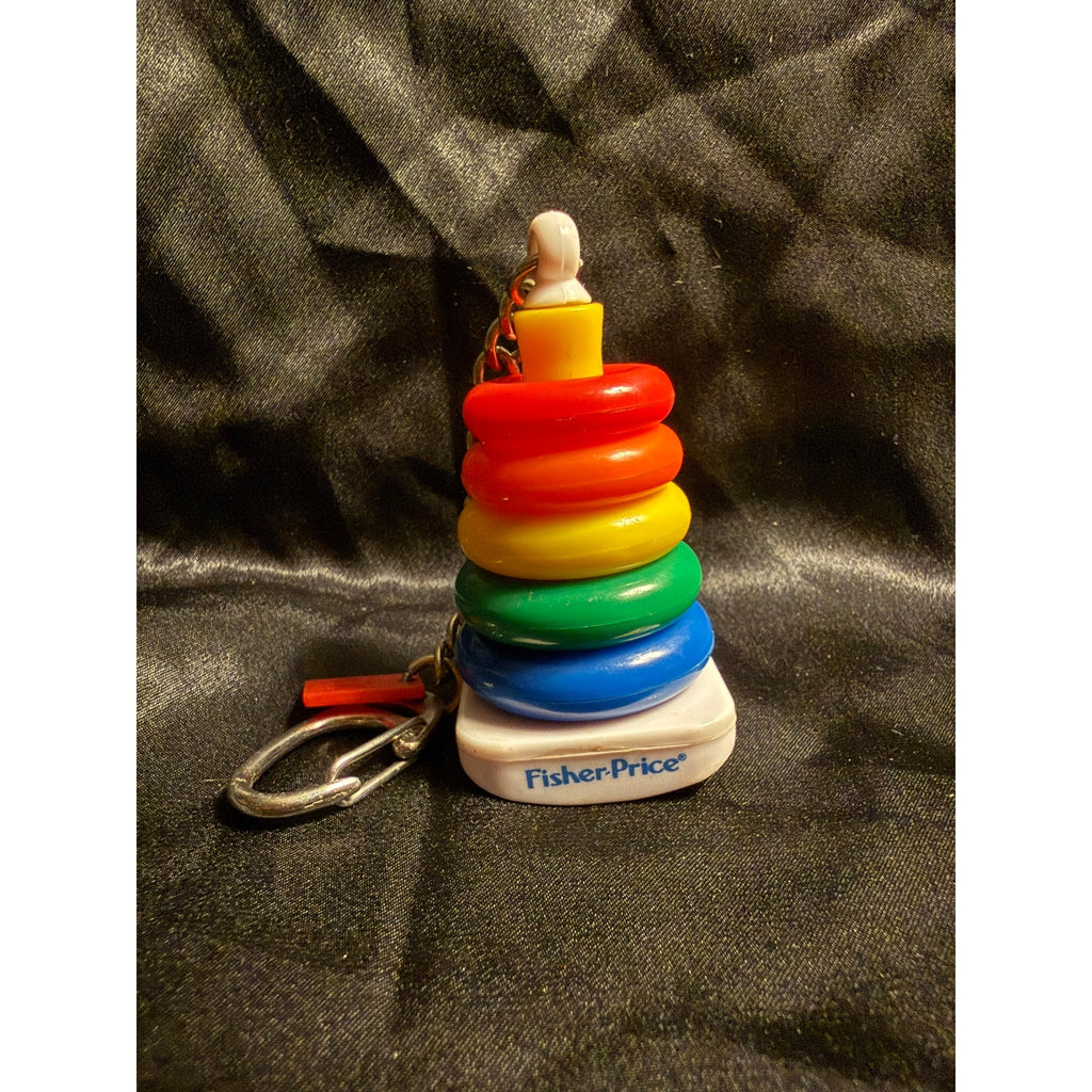 Vintage 2001 Fisher Price Rock a Stack Basic Fun Keychain