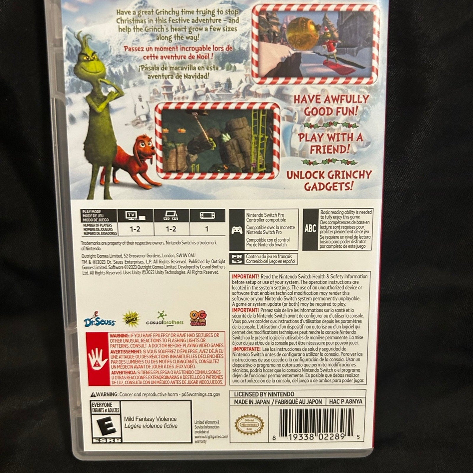 The Grinch Christmas Adventures for Nintendo Switch