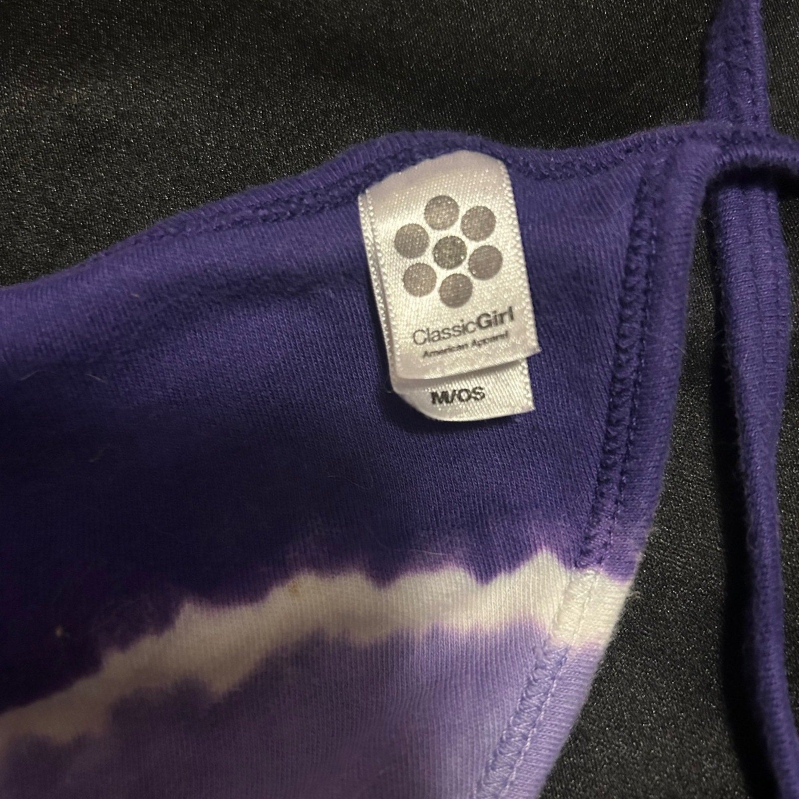 Vintage 90’s Duffy’s Love Shack Purple Tie-dye Halter Top St. Thomas OSFM