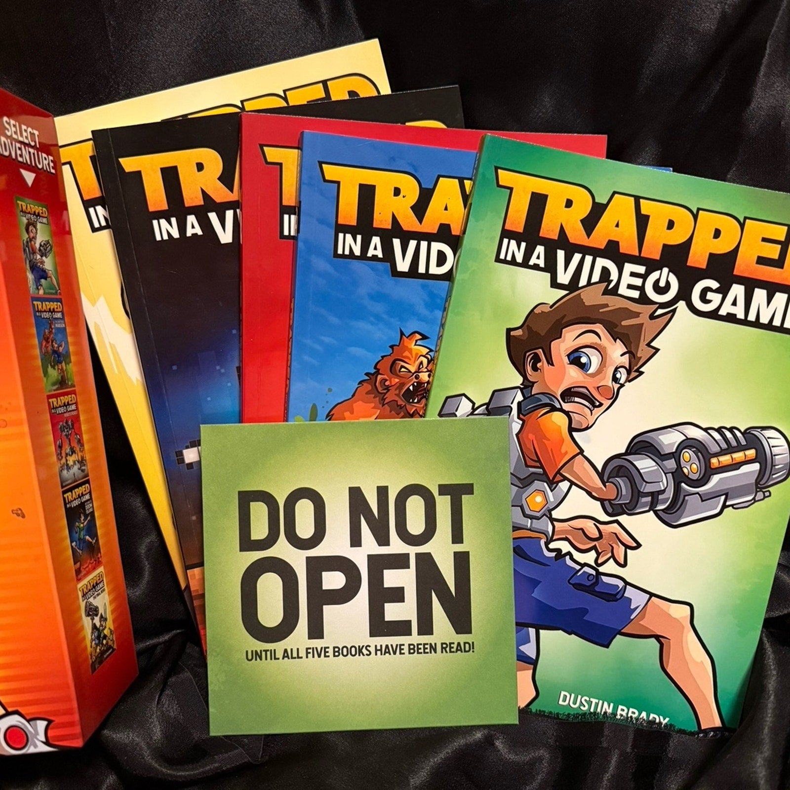 Trapped in a Video Game The Complete Series 5 book box collection Dustin Brady