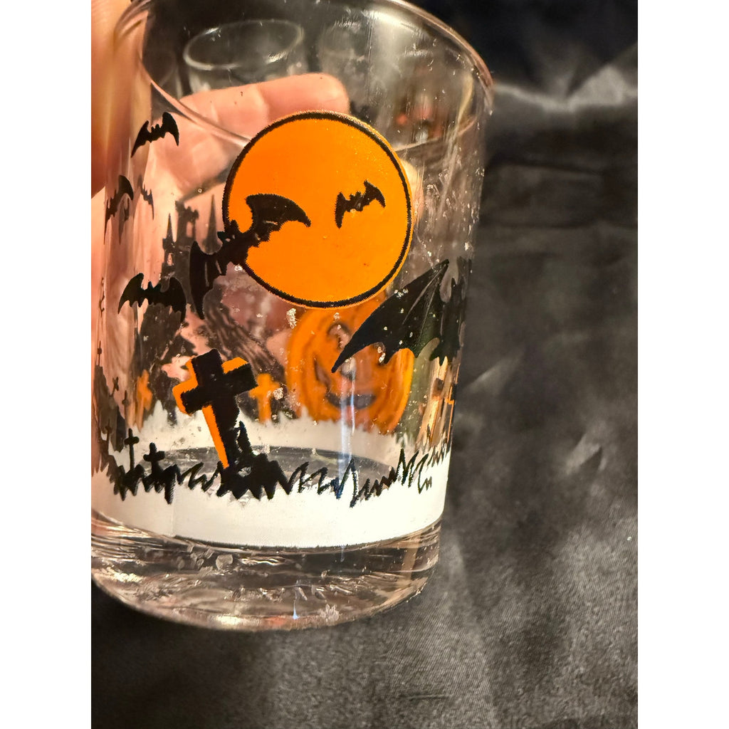 4 Vintage 80’s Halloween votive tea light candle holders