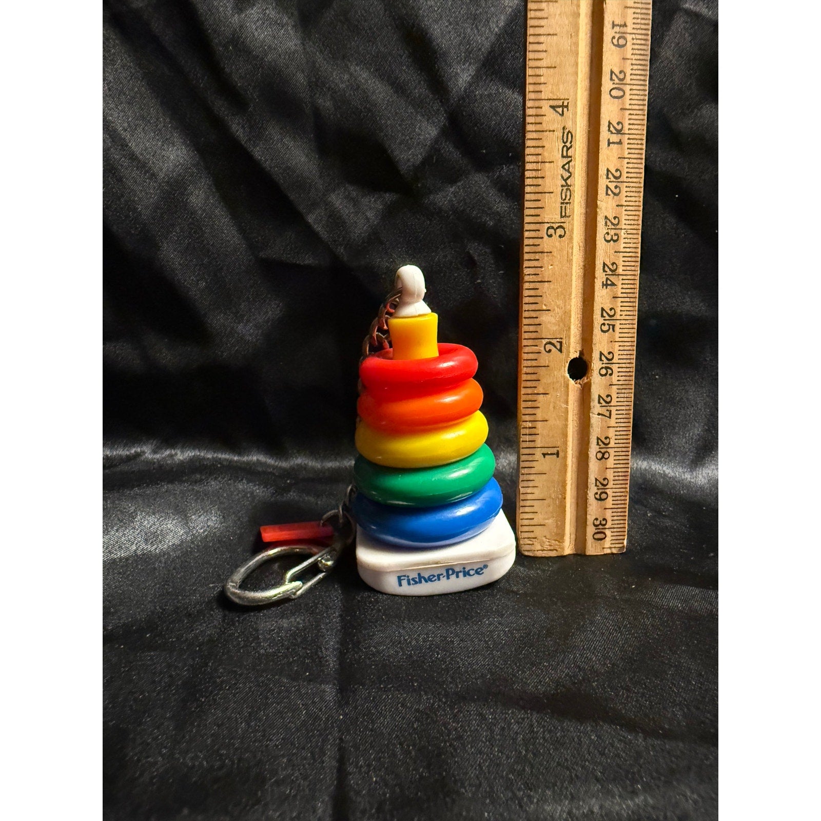 Vintage 2001 Fisher Price Rock a Stack Basic Fun Keychain