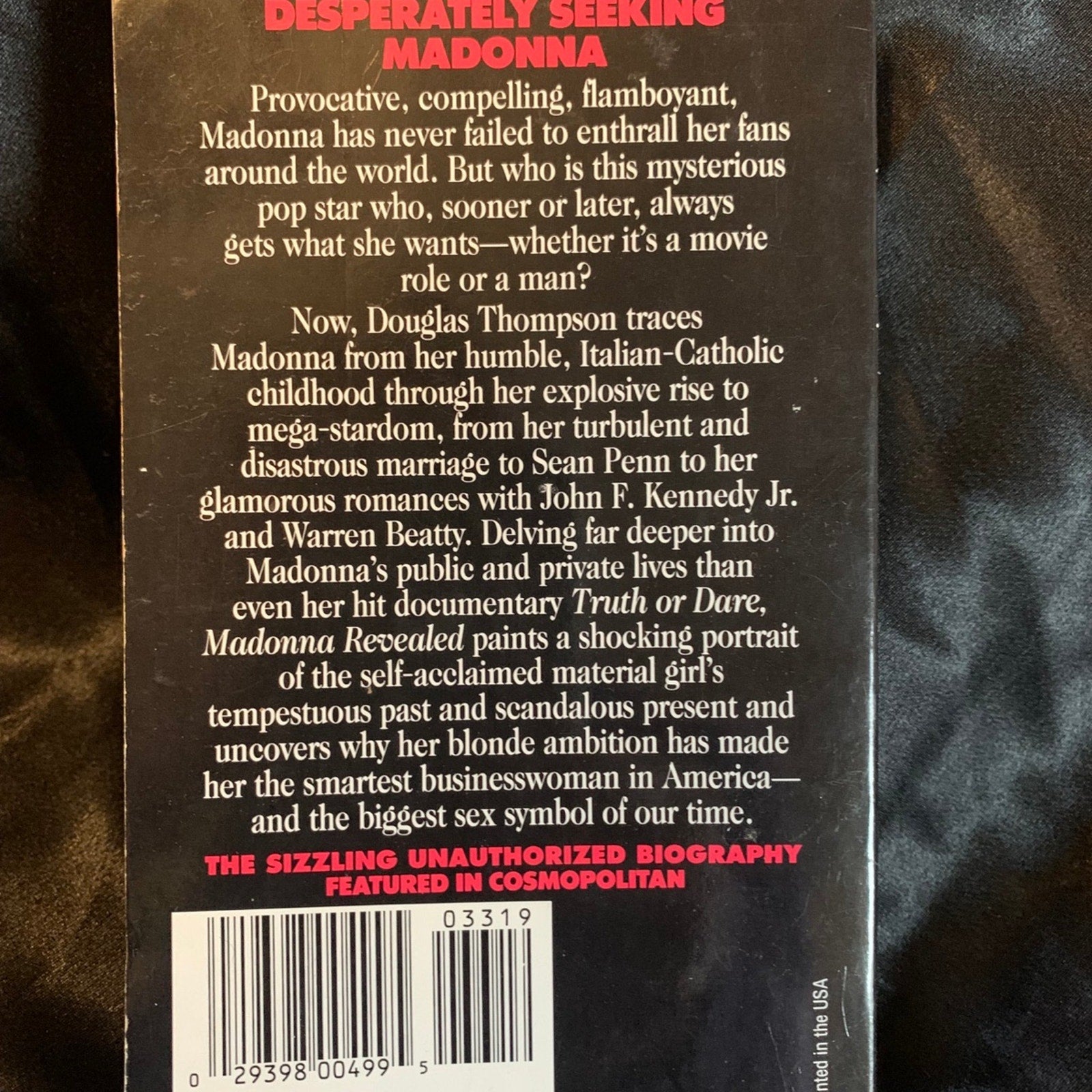 Vintage 1992 Madonna Revealed The Unauthorized Biography by Douglas Thompson