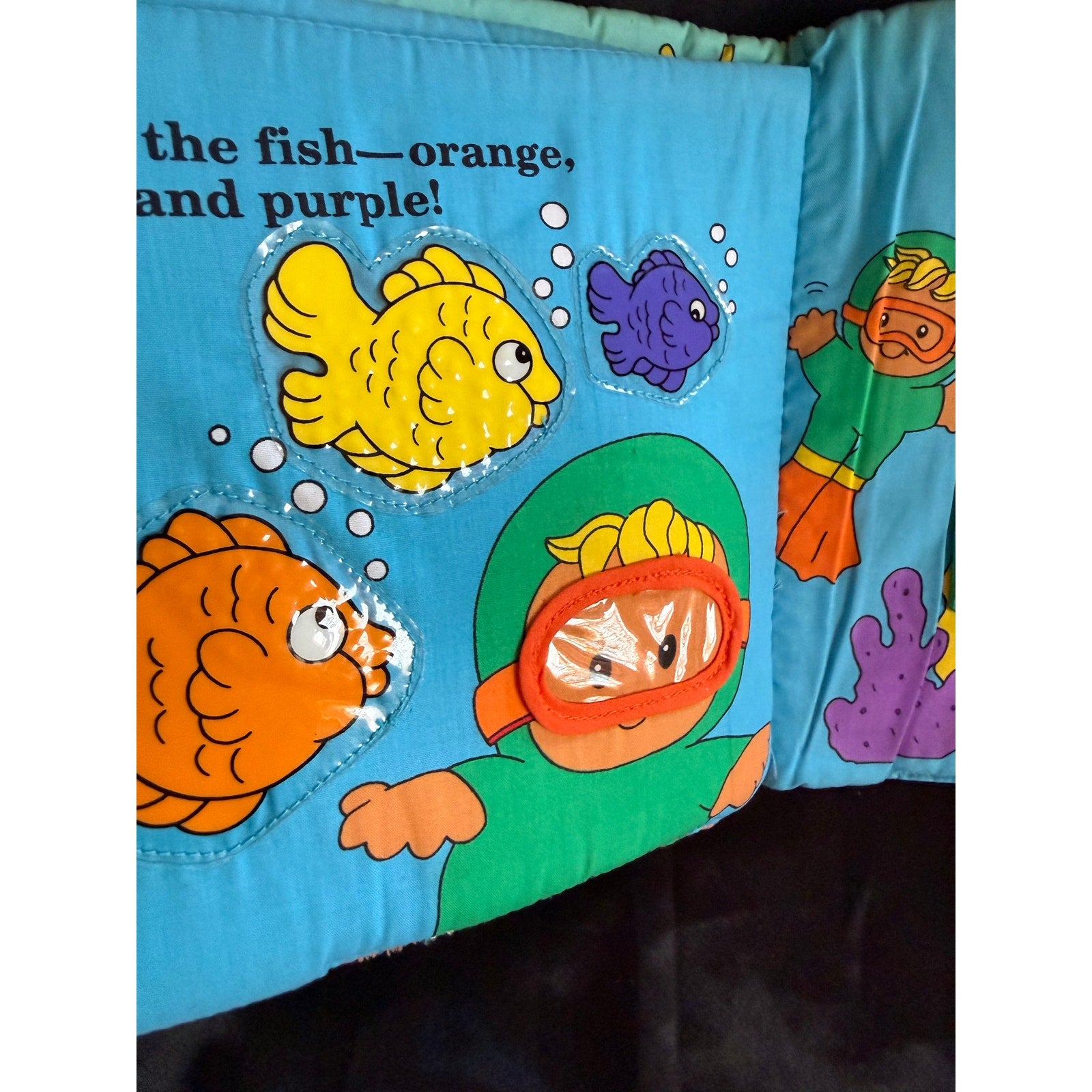 Vintage 90’s Soft Play Fisher Price Learning Colors Soft Interactive Baby Book